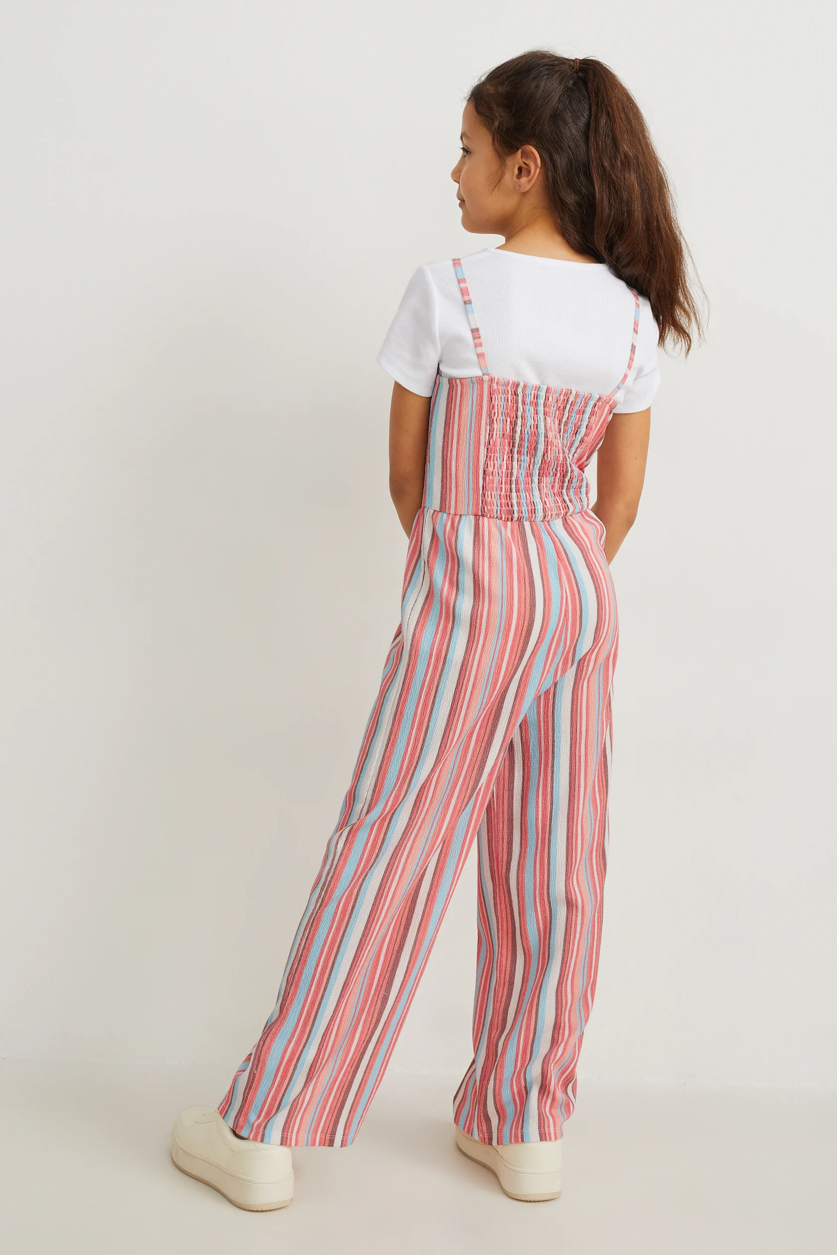 Set - short sleeve T-shirt and jumpsuit - 2 piece