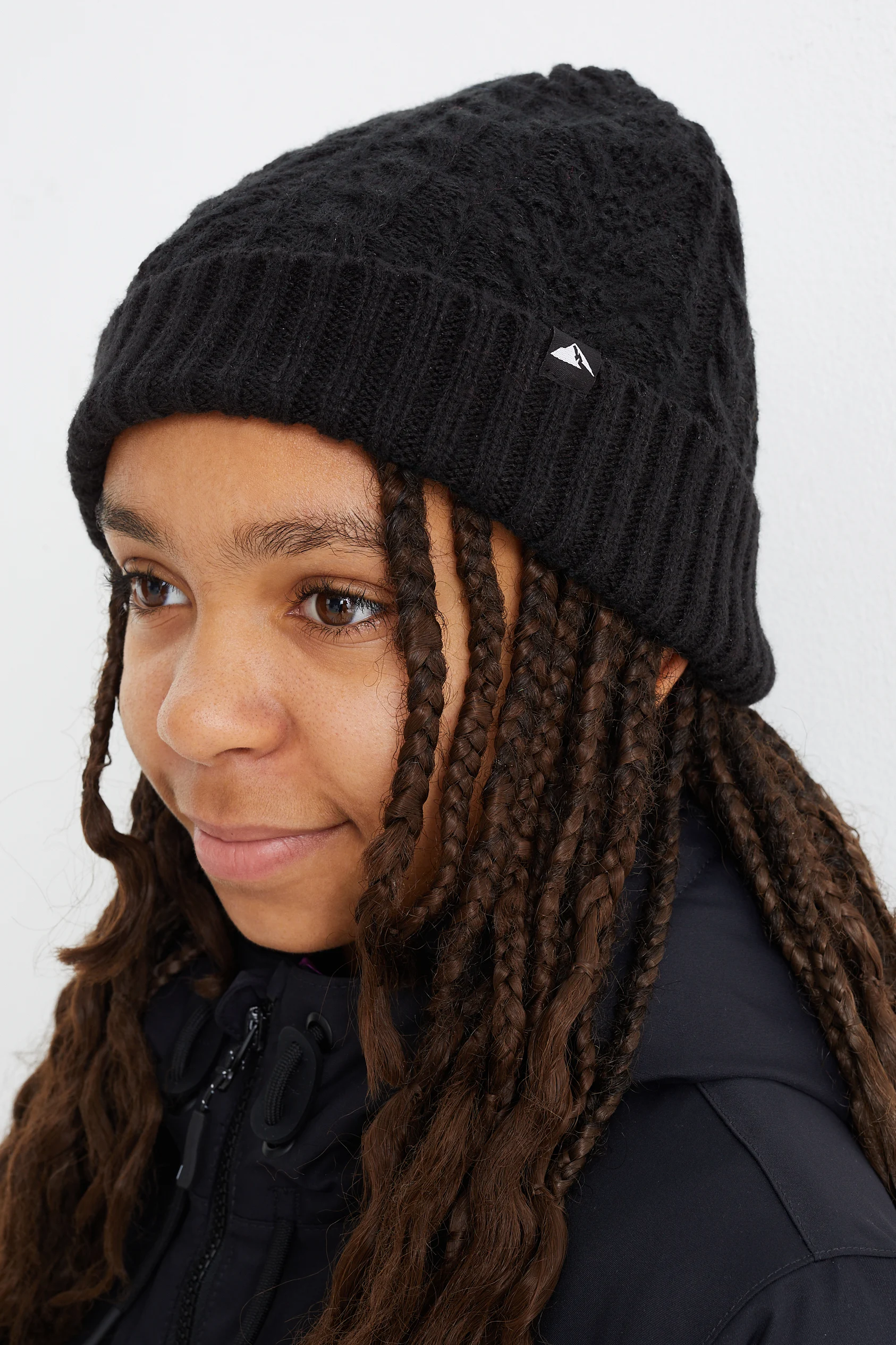 Ski hat - cable knit pattern