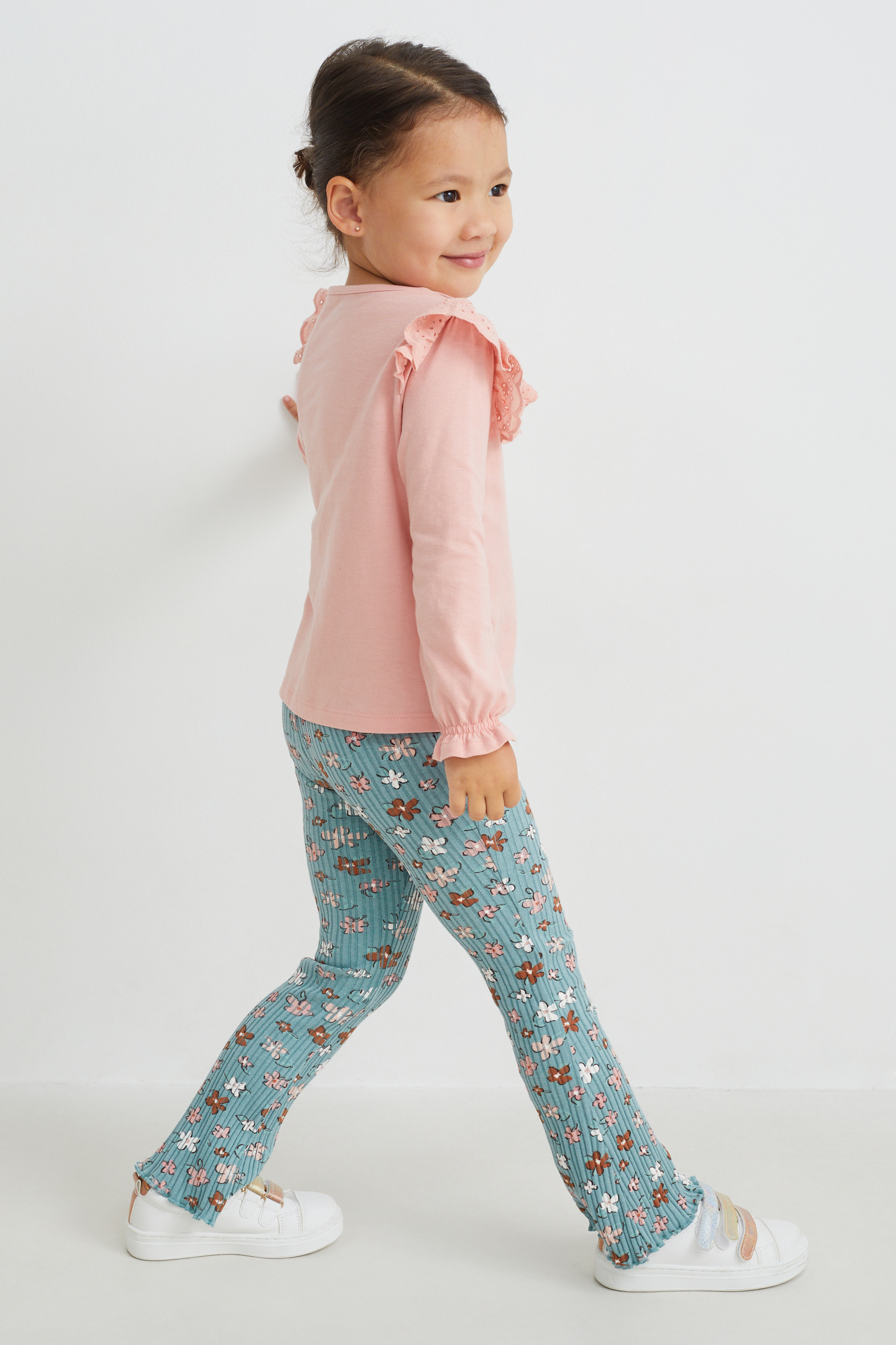 Flared leggings - floral