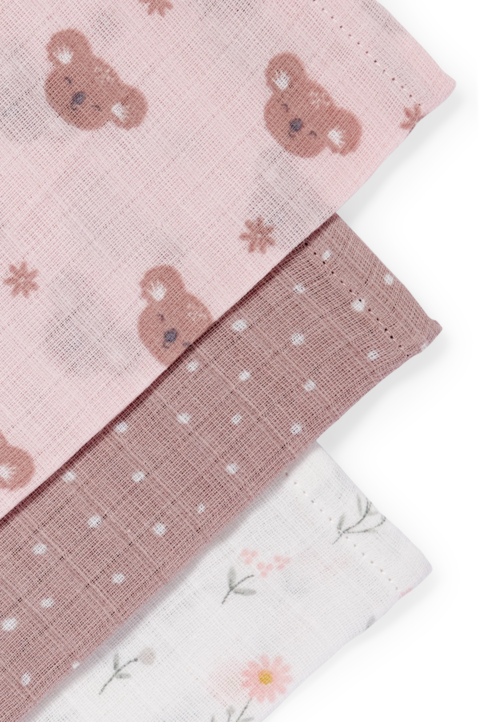 Multipack of 3 - baby flannels