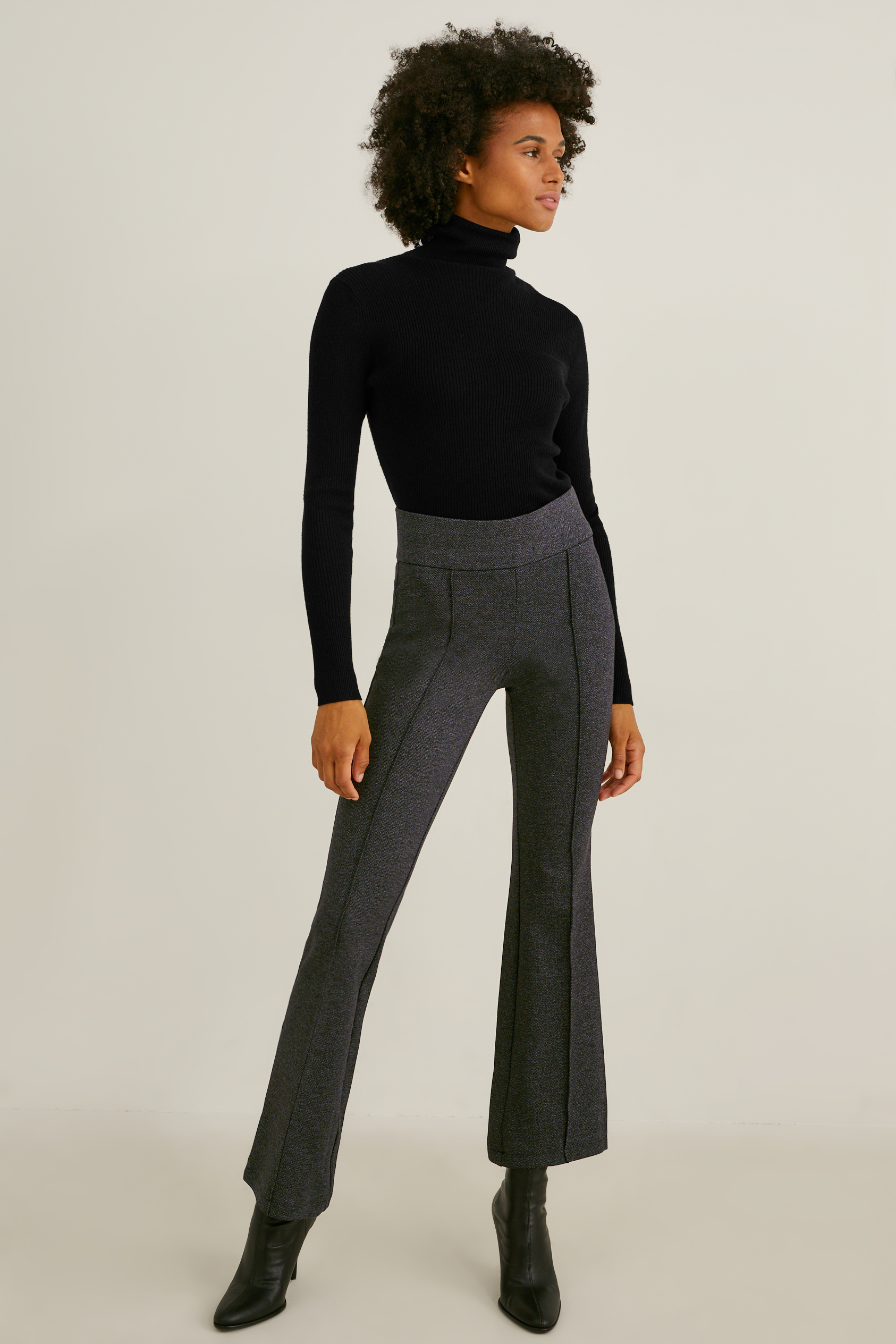Jersey trousers - straight fit