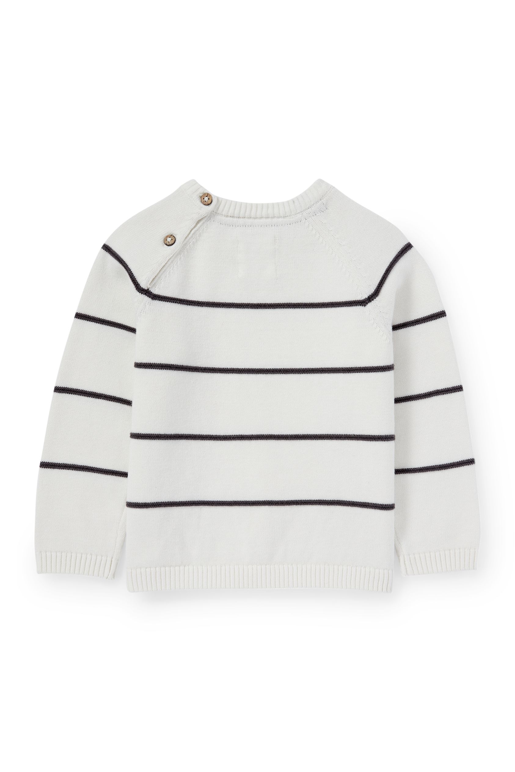 Dinosaur - baby jumper - striped