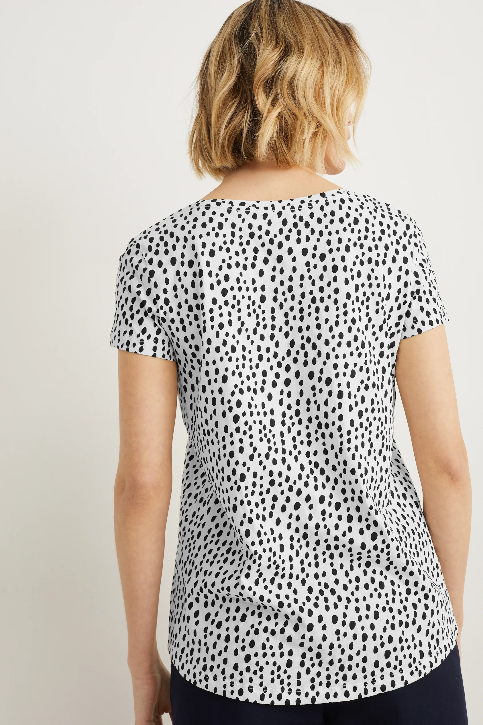 Basic T-shirt - polka dot