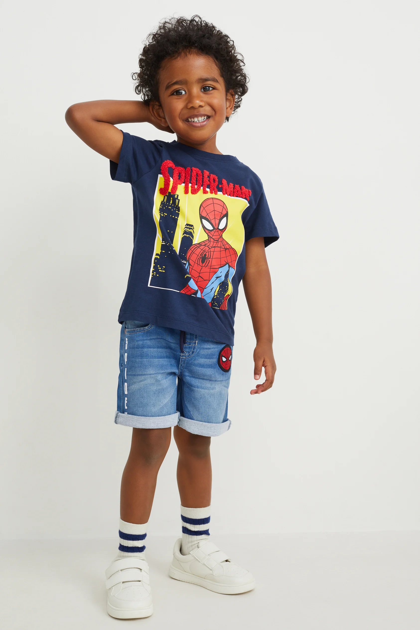 Spider-Man - denim Bermuda shorts