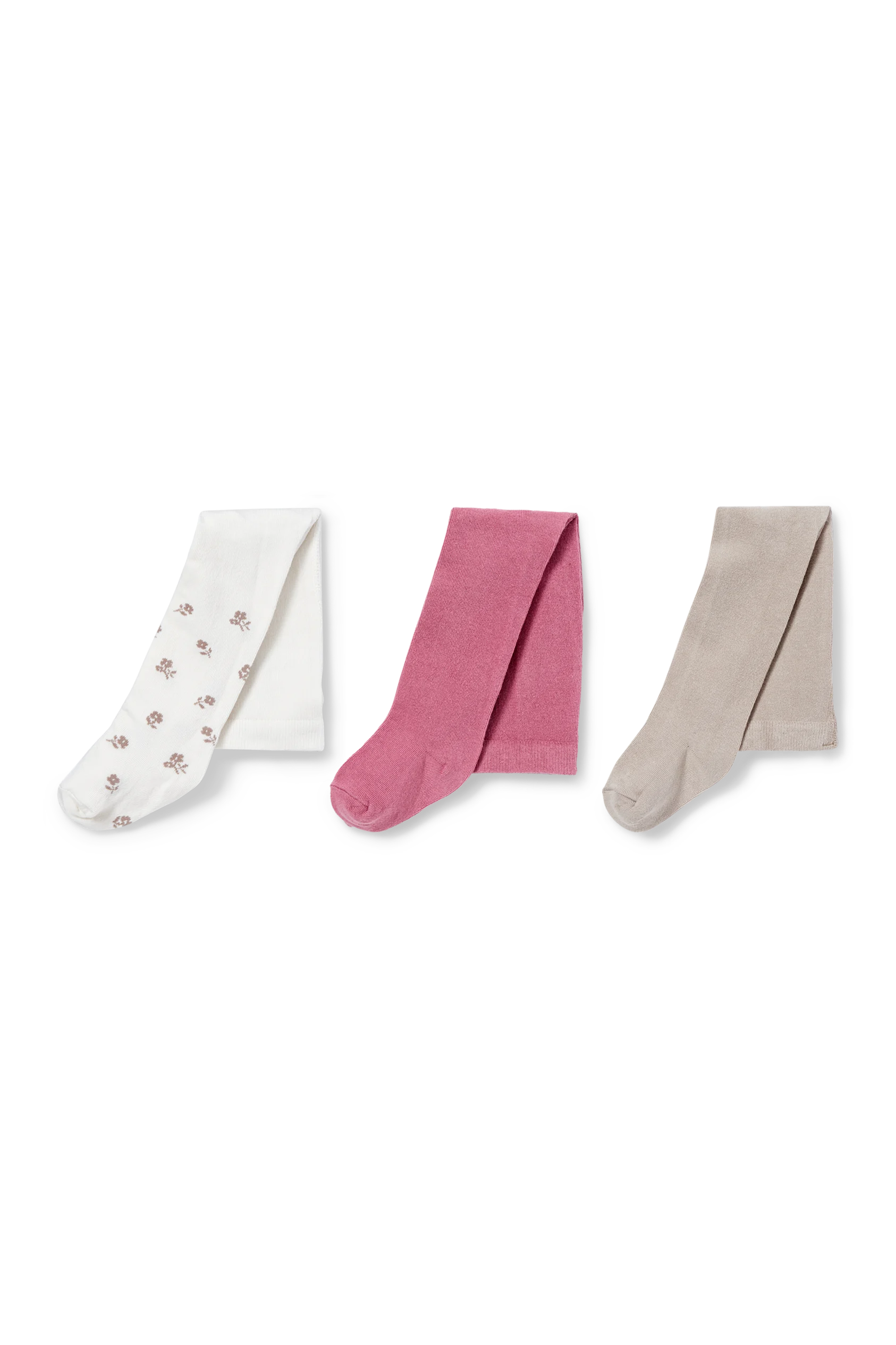 Multipack of 3 - floral - baby tights