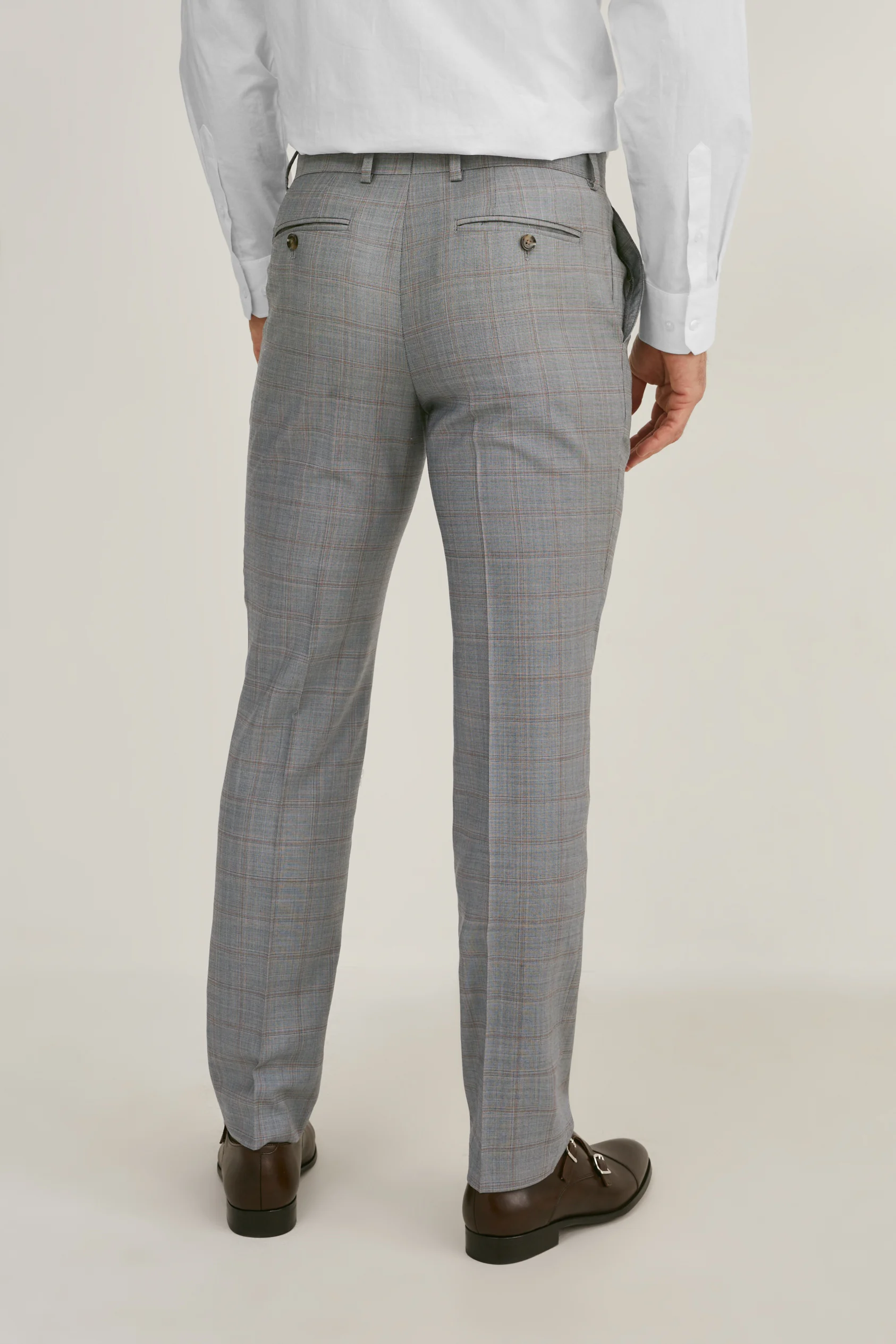 Mix-and-match new wool trousers - regular fit - check