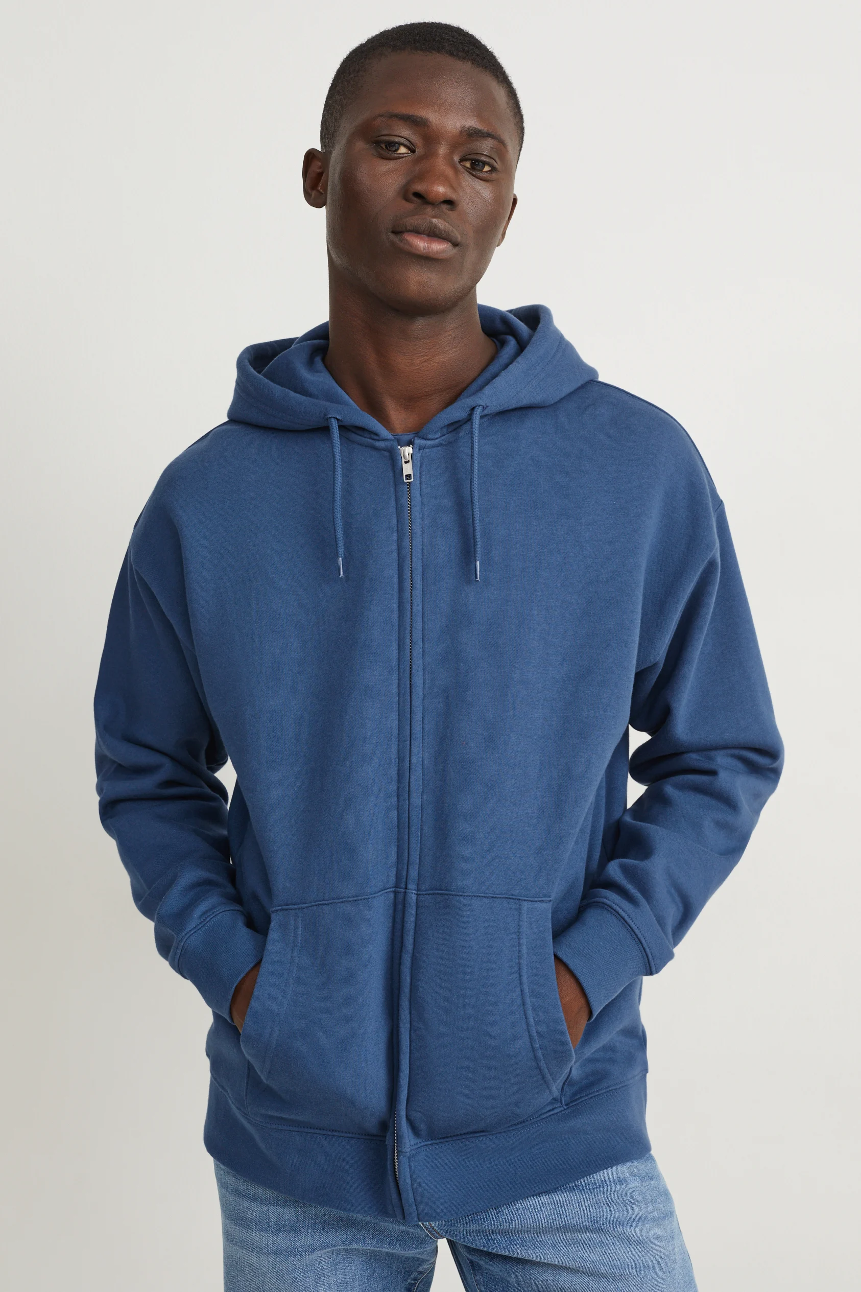 Zip-through hoodie