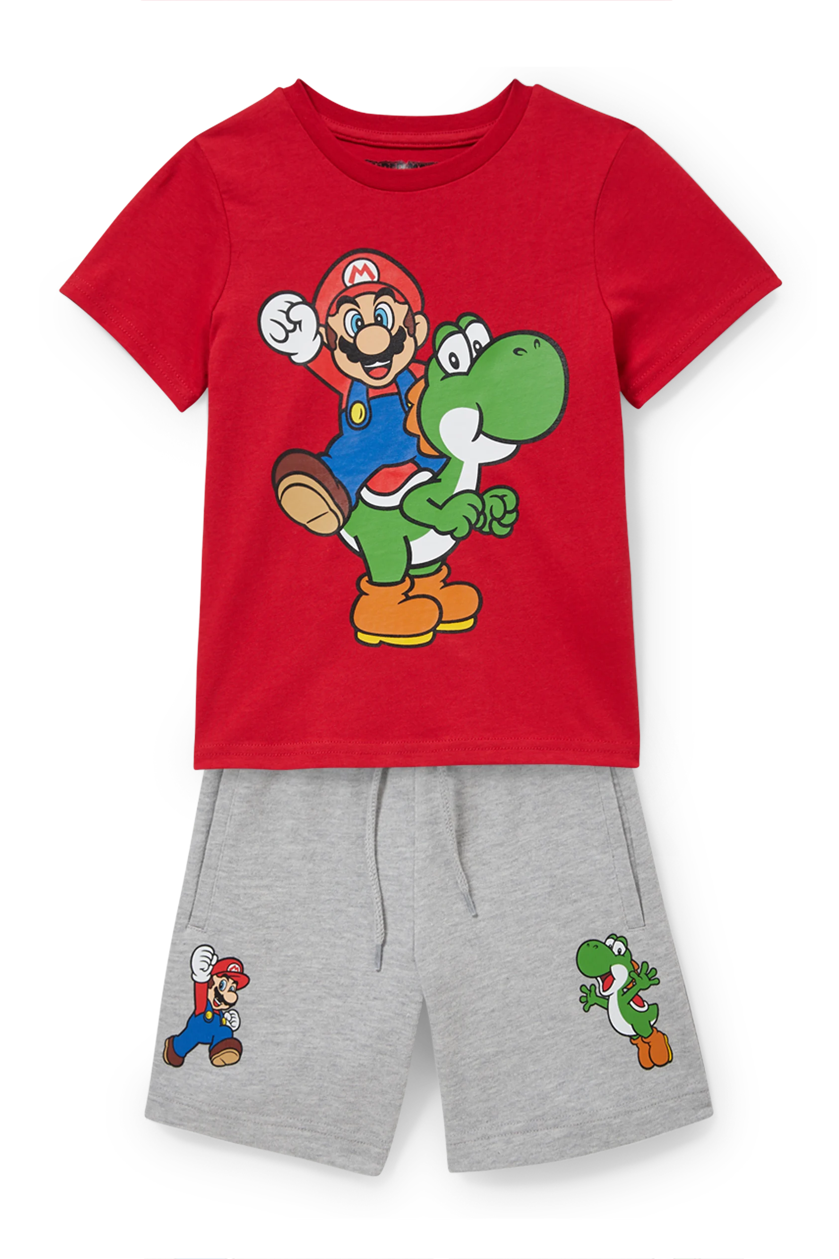 Super Mario - set - short sleeve T-shirt and sweat shorts - 2 piece