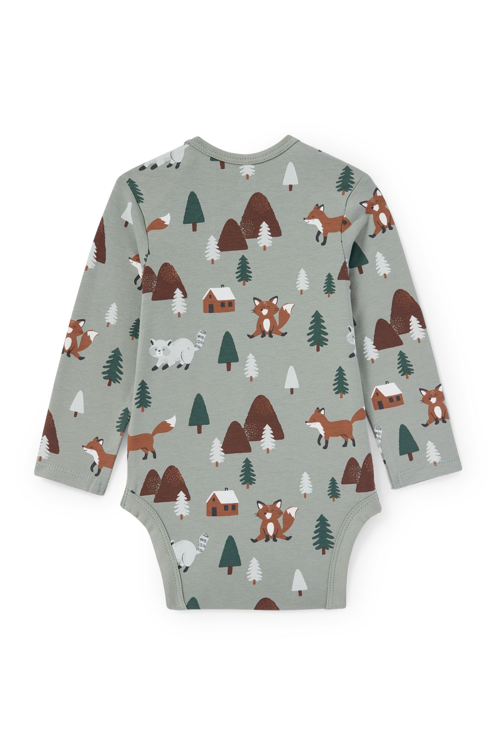 Woodland animals - baby bodysuit