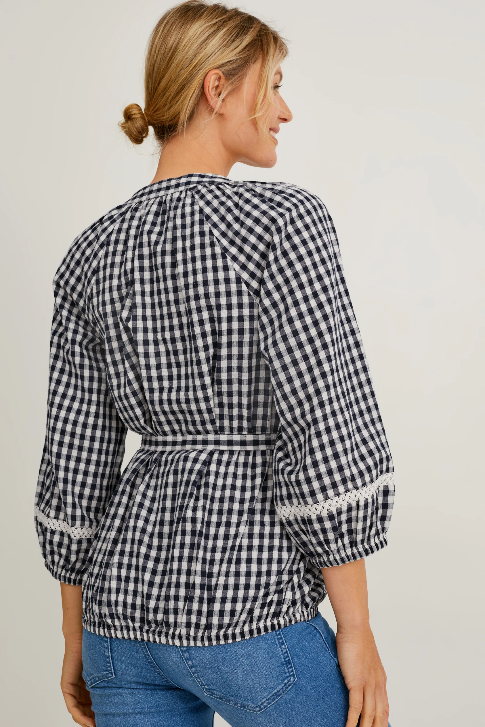 Maternity blouse - check