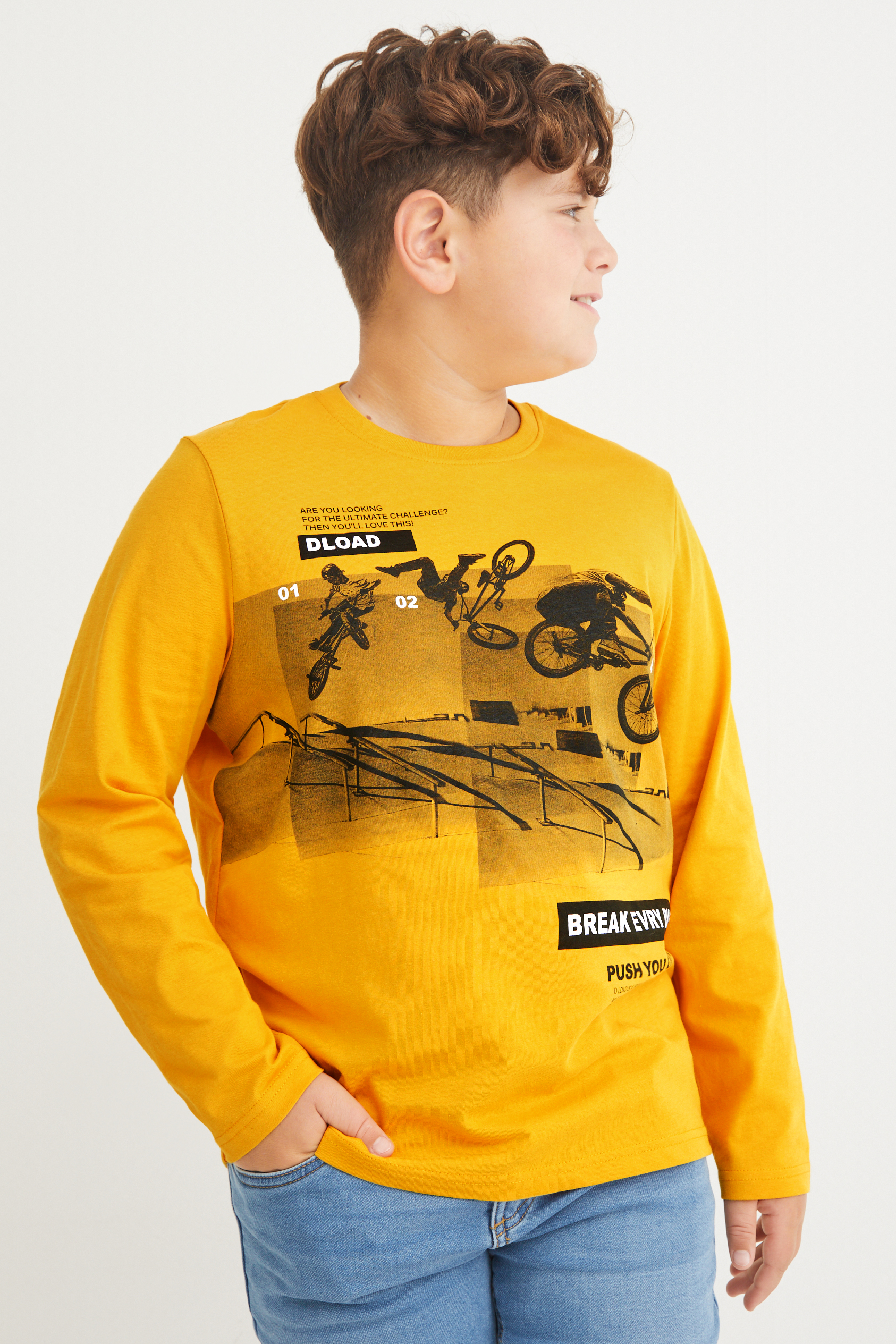 Extended sizes - multipack of 3 - long sleeve top