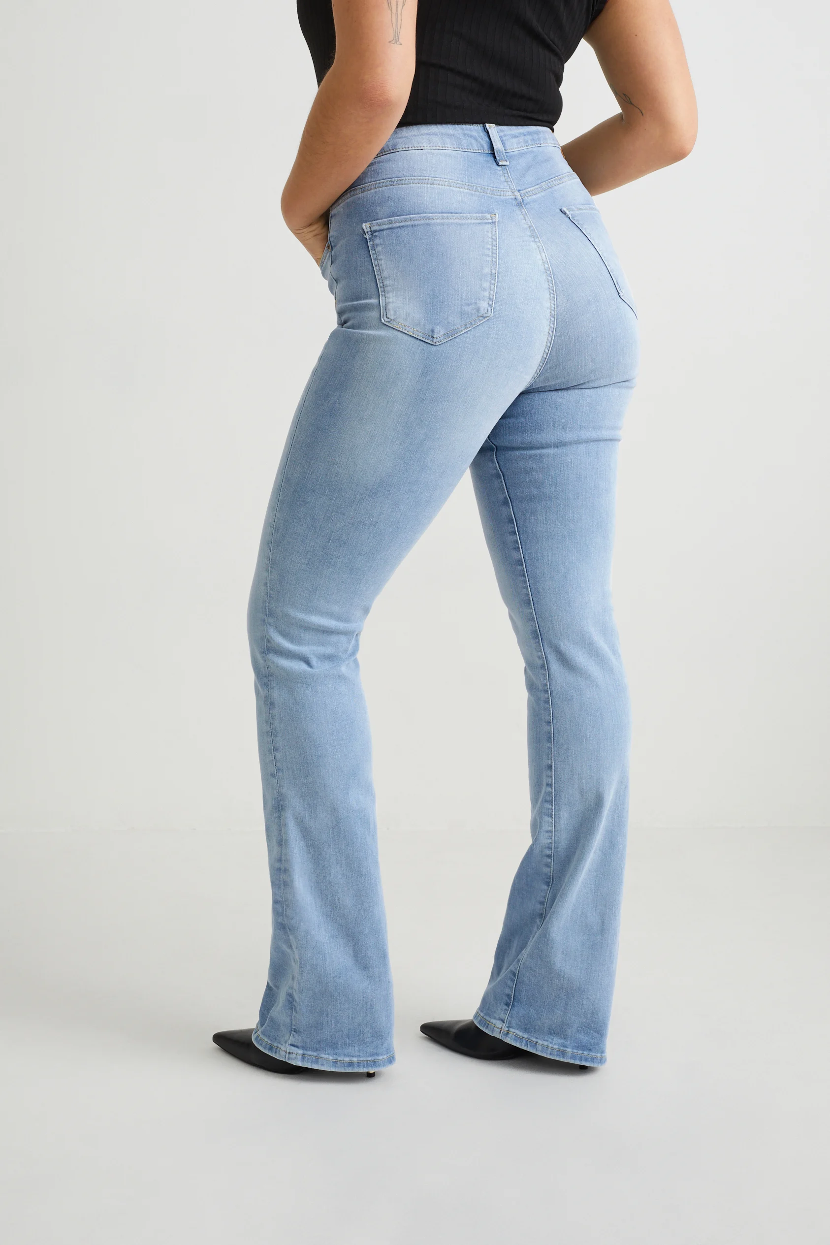 Curvy jeans - high waist - bootcut - LYCRA?