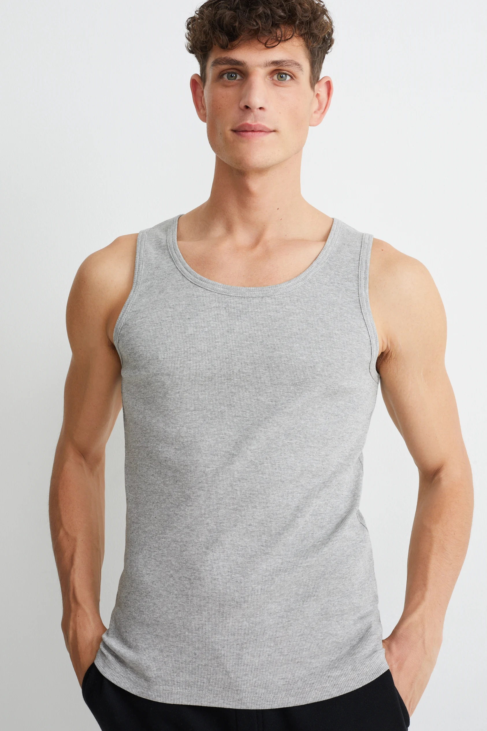 Vest top - double rib