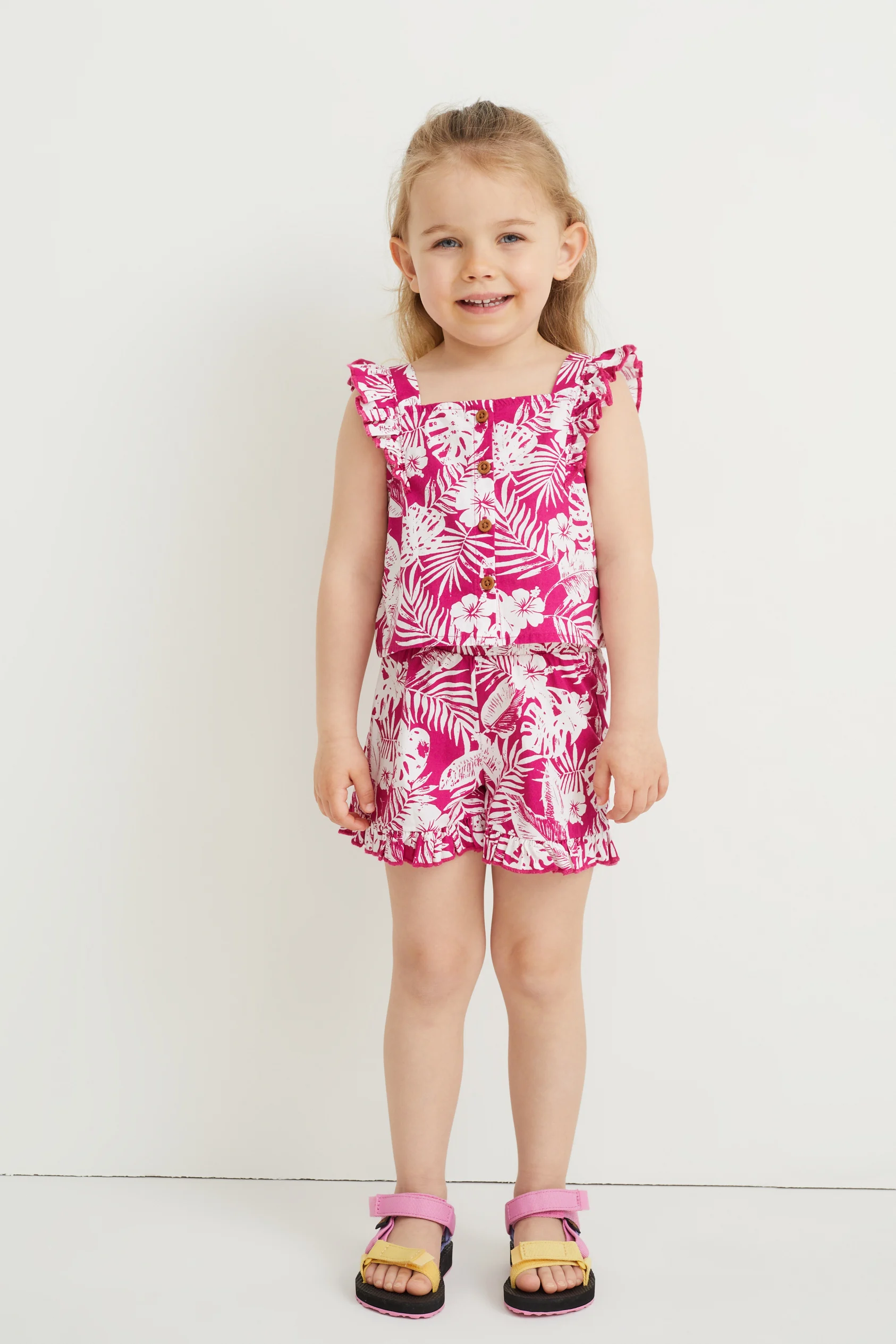 Set - top and shorts - organic cotton - 2 piece