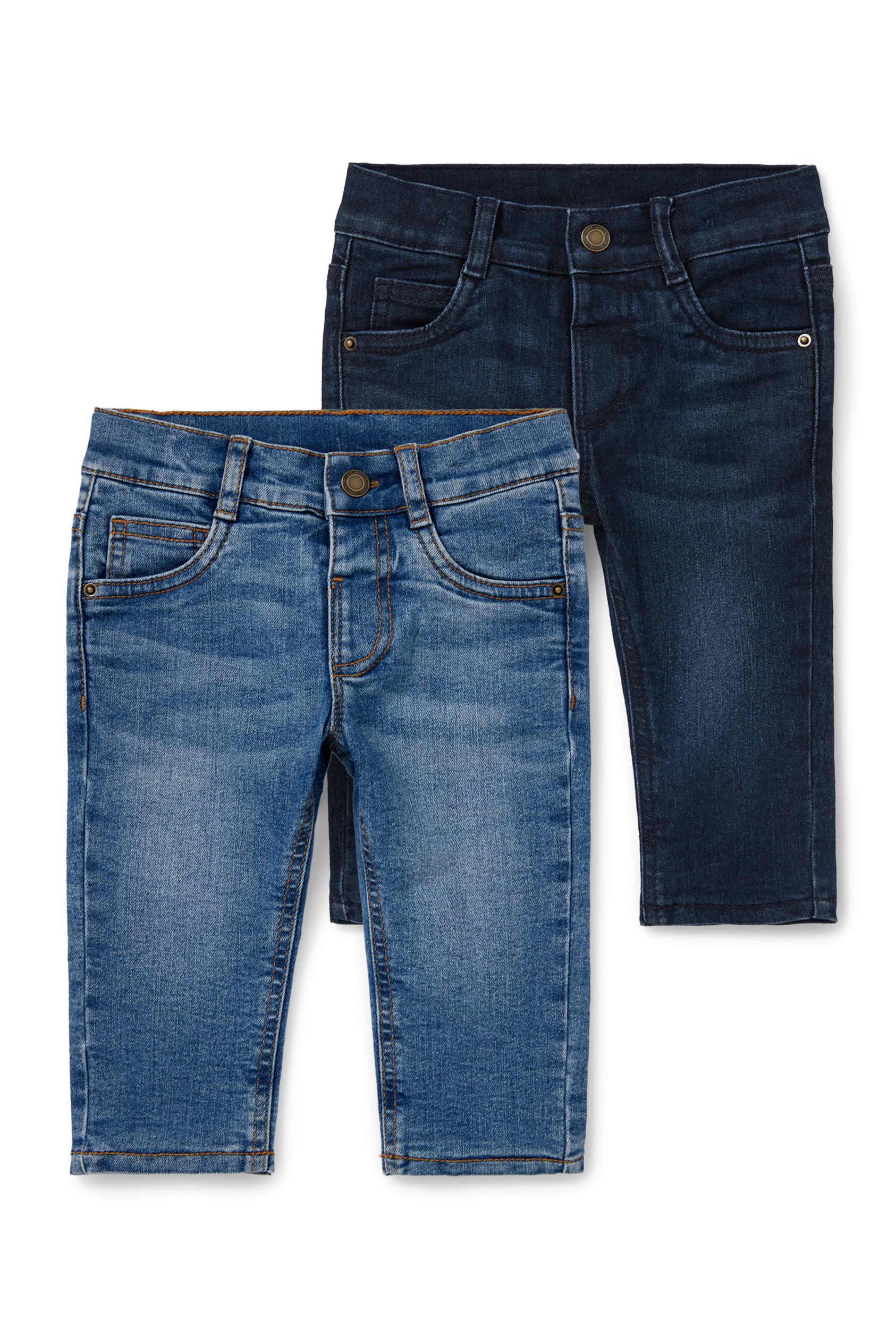 Multipack of 2 - baby jeans - thermal jeans - LYCRA?