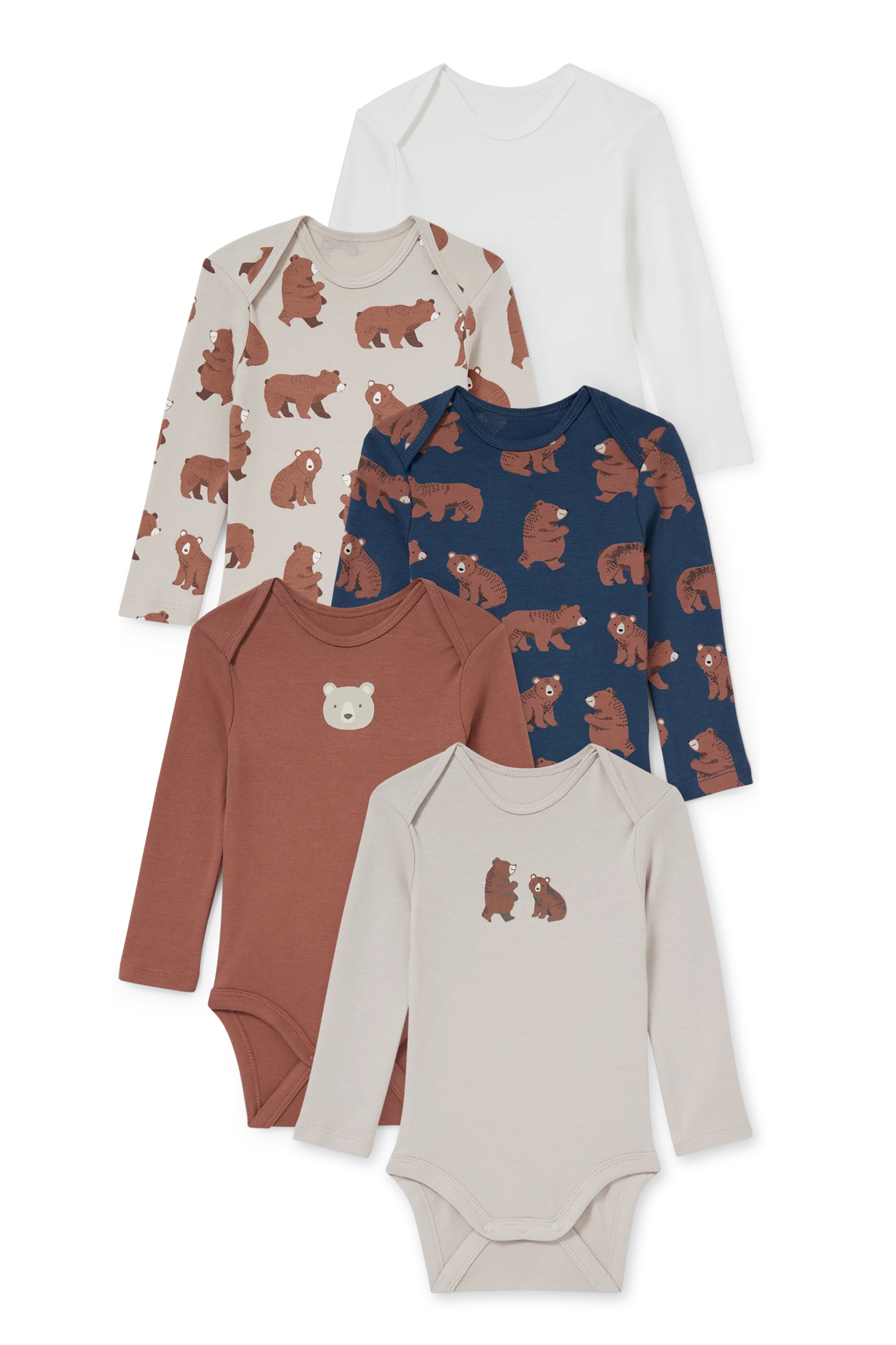 Multipack of 5 - baby bodysuit