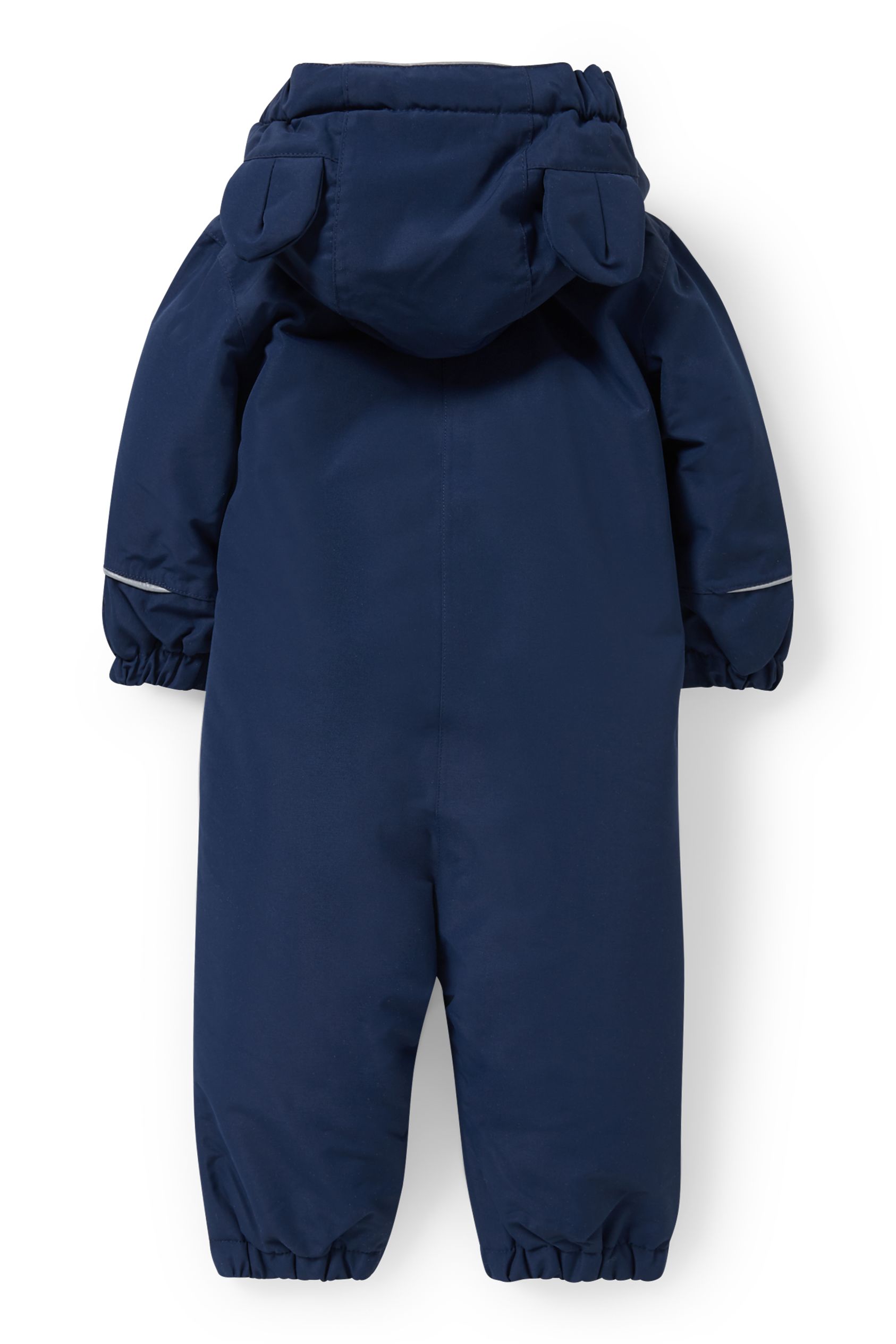 Baby snowsuit with hood
