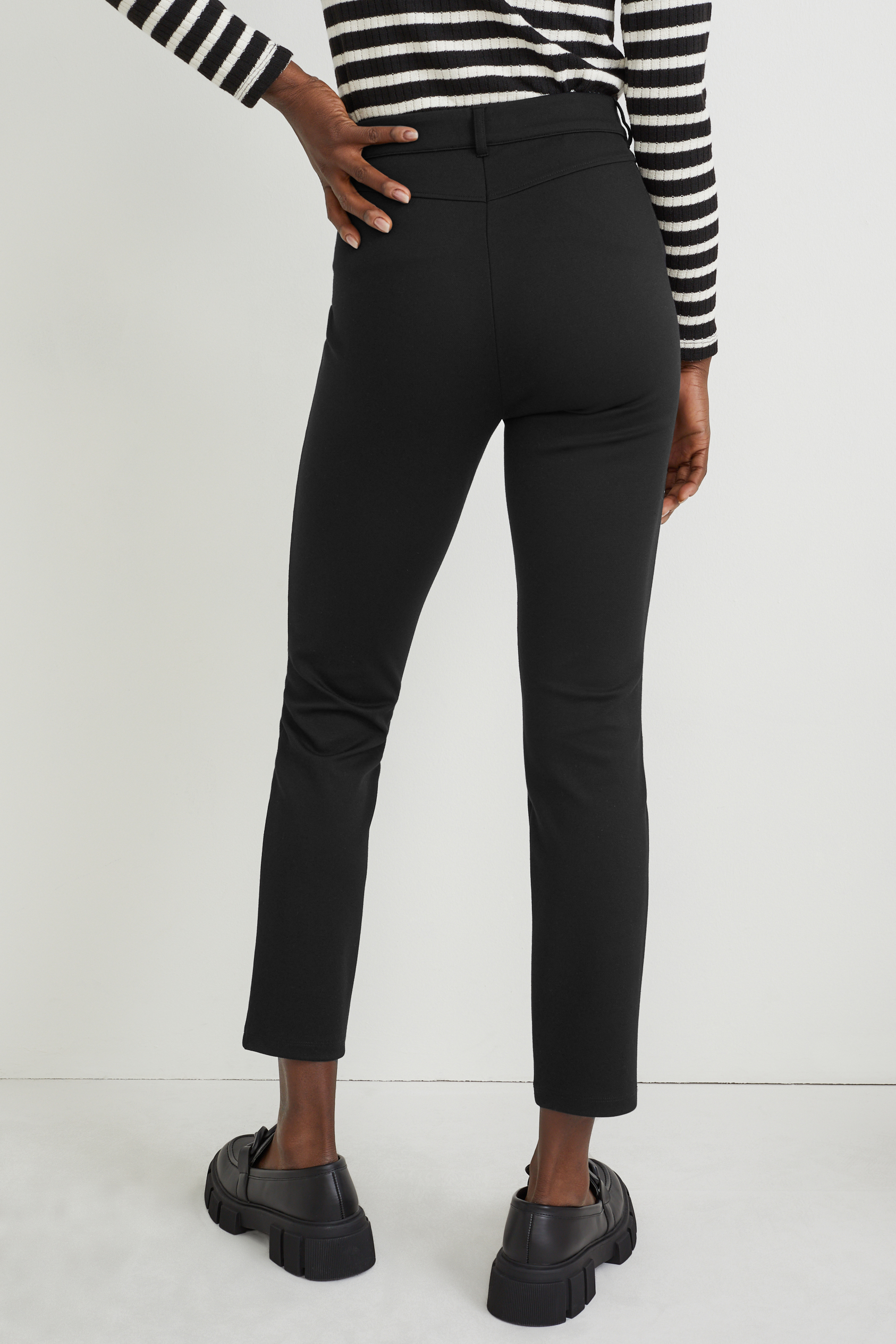 Cloth trousers - high waist - regular fit