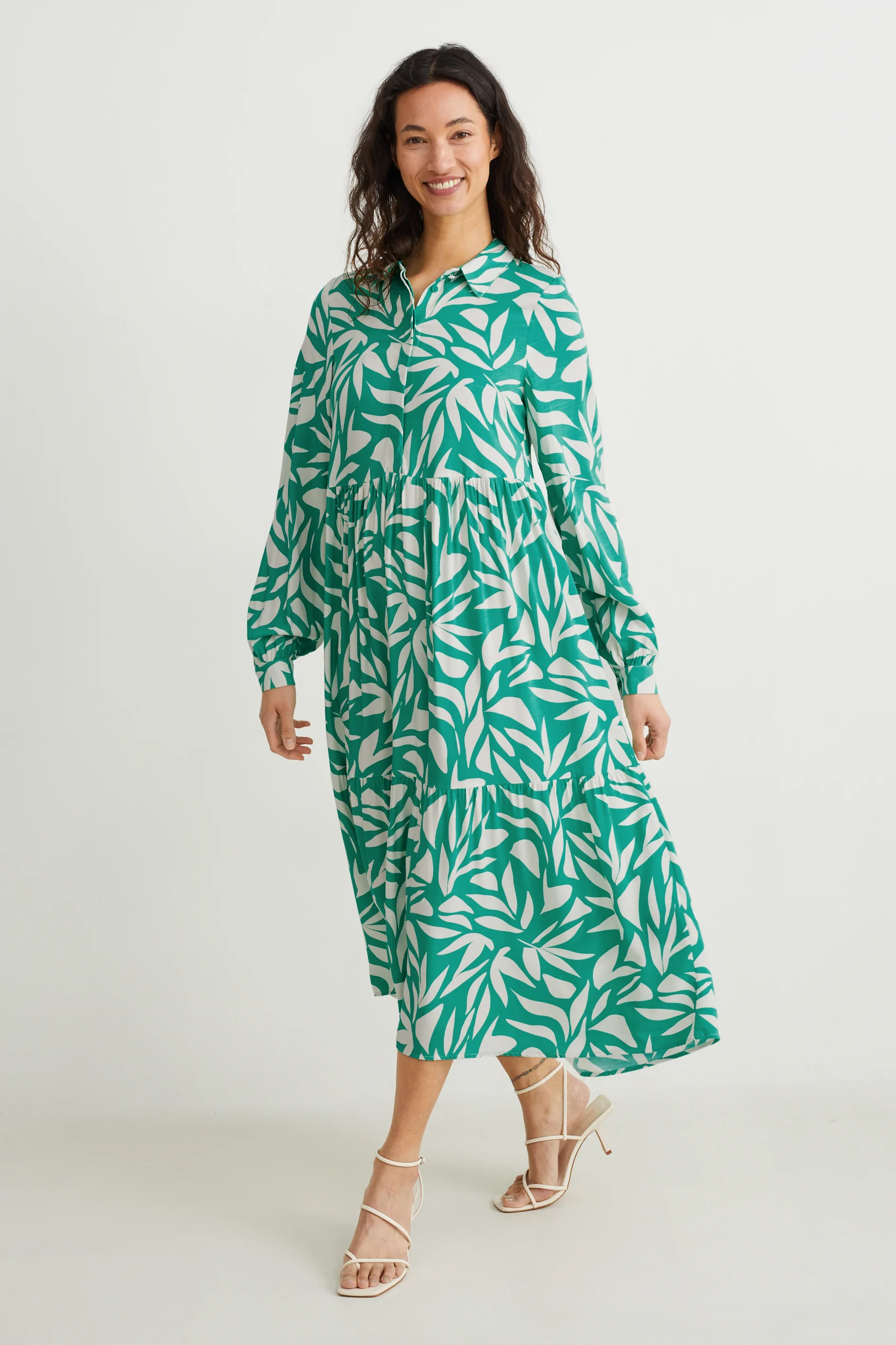 Shirt dress - patterned