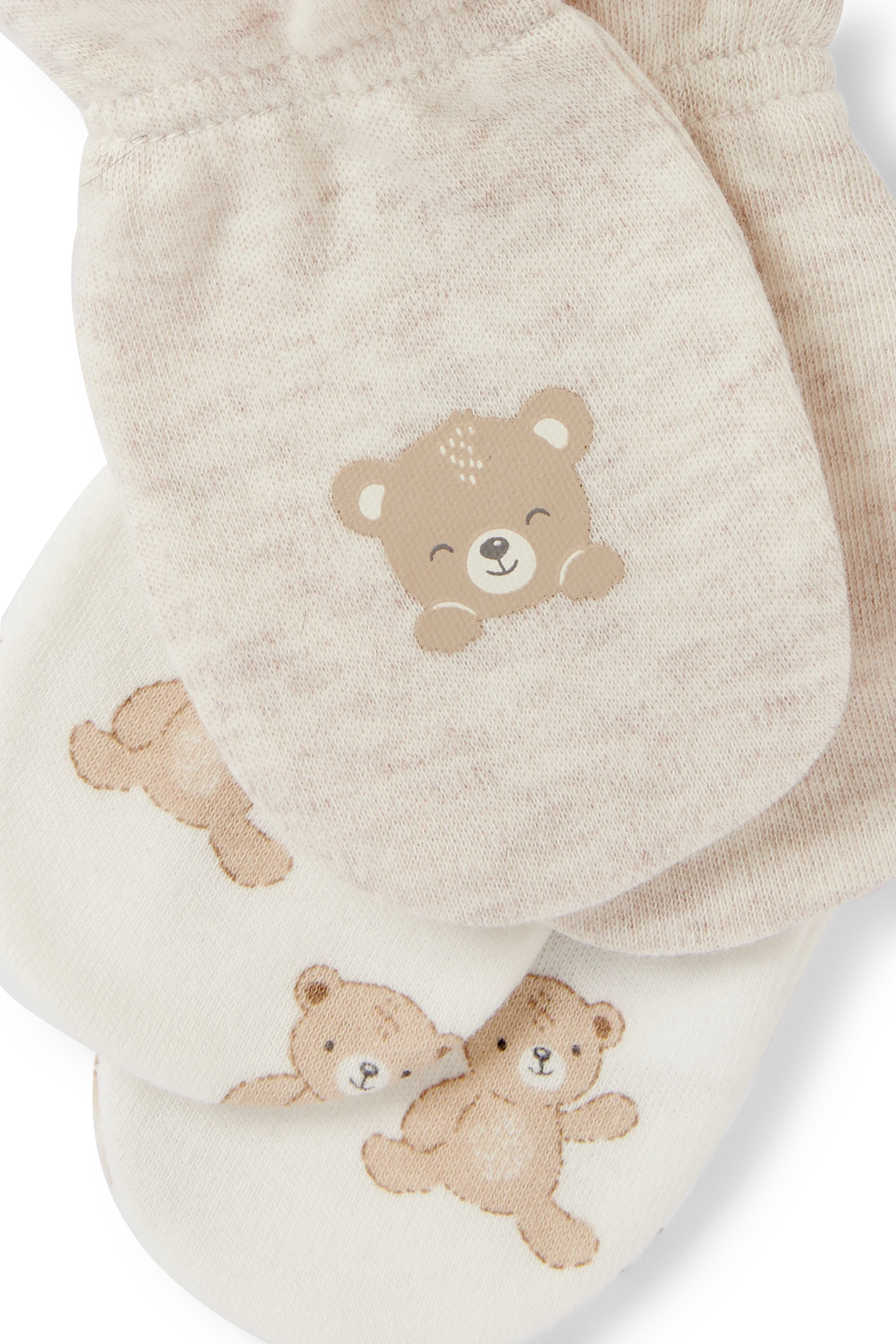 Multipack of 2 - teddy bear - scratch mittens