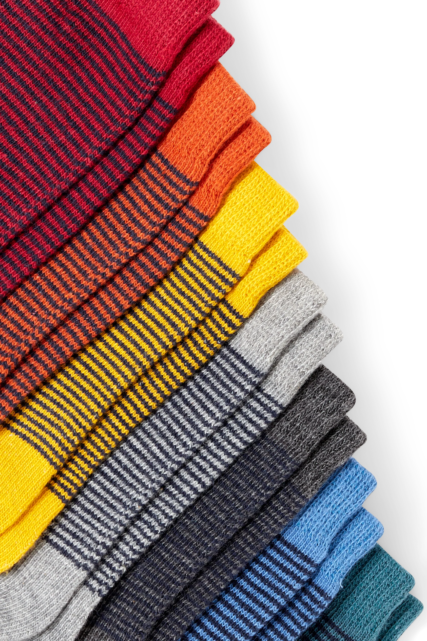 Multipack of 7 - socks - striped