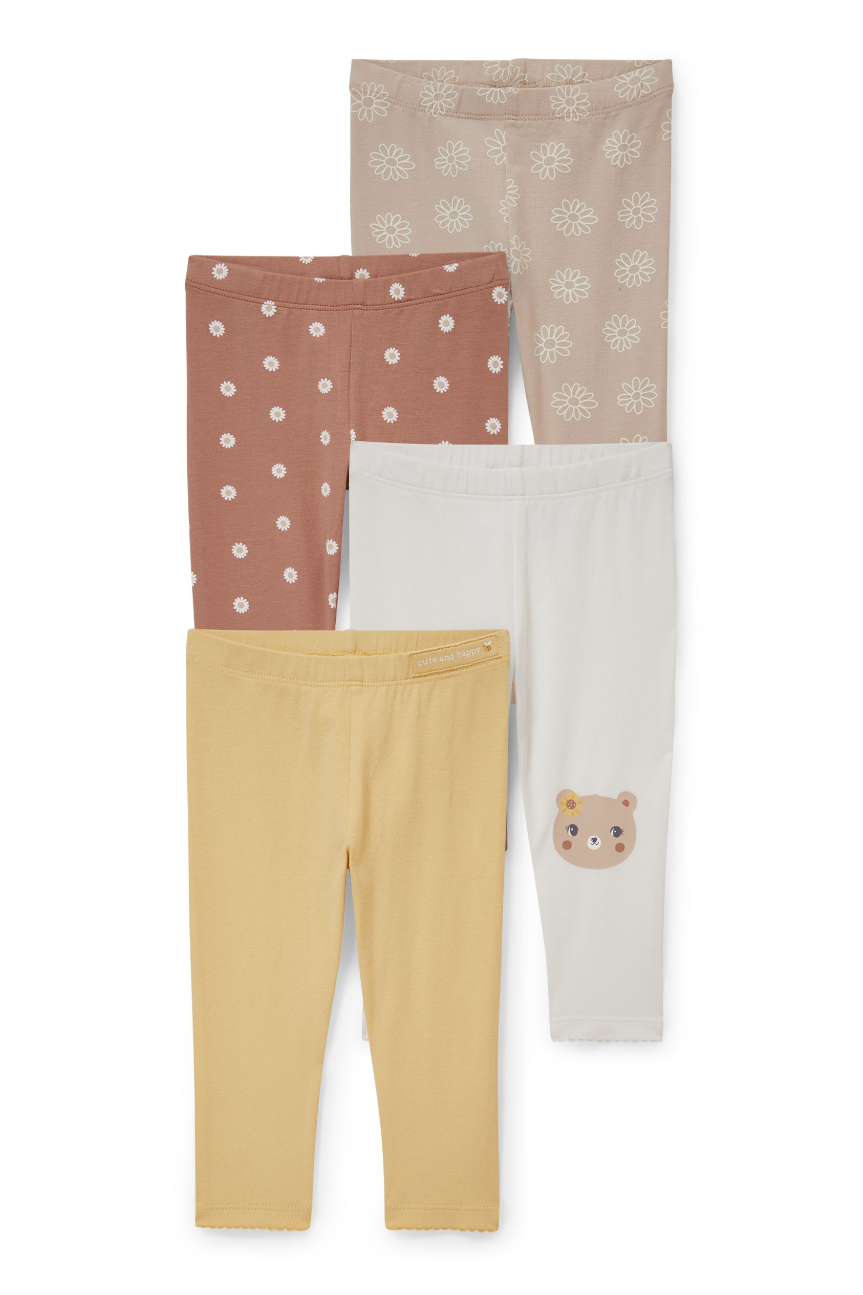 Multipack of 4 - baby leggings