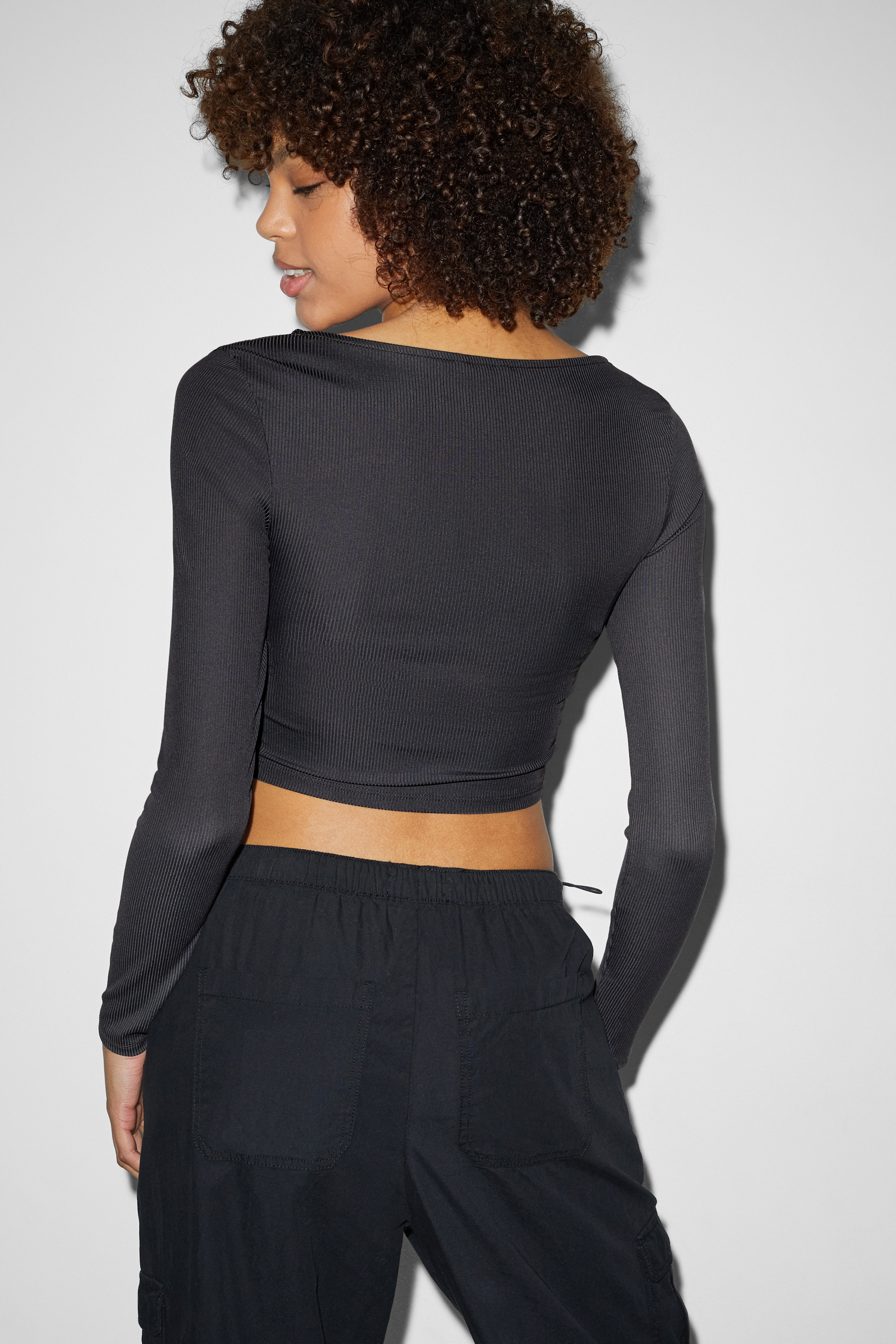 CLOCKHOUSE - cropped long sleeve top