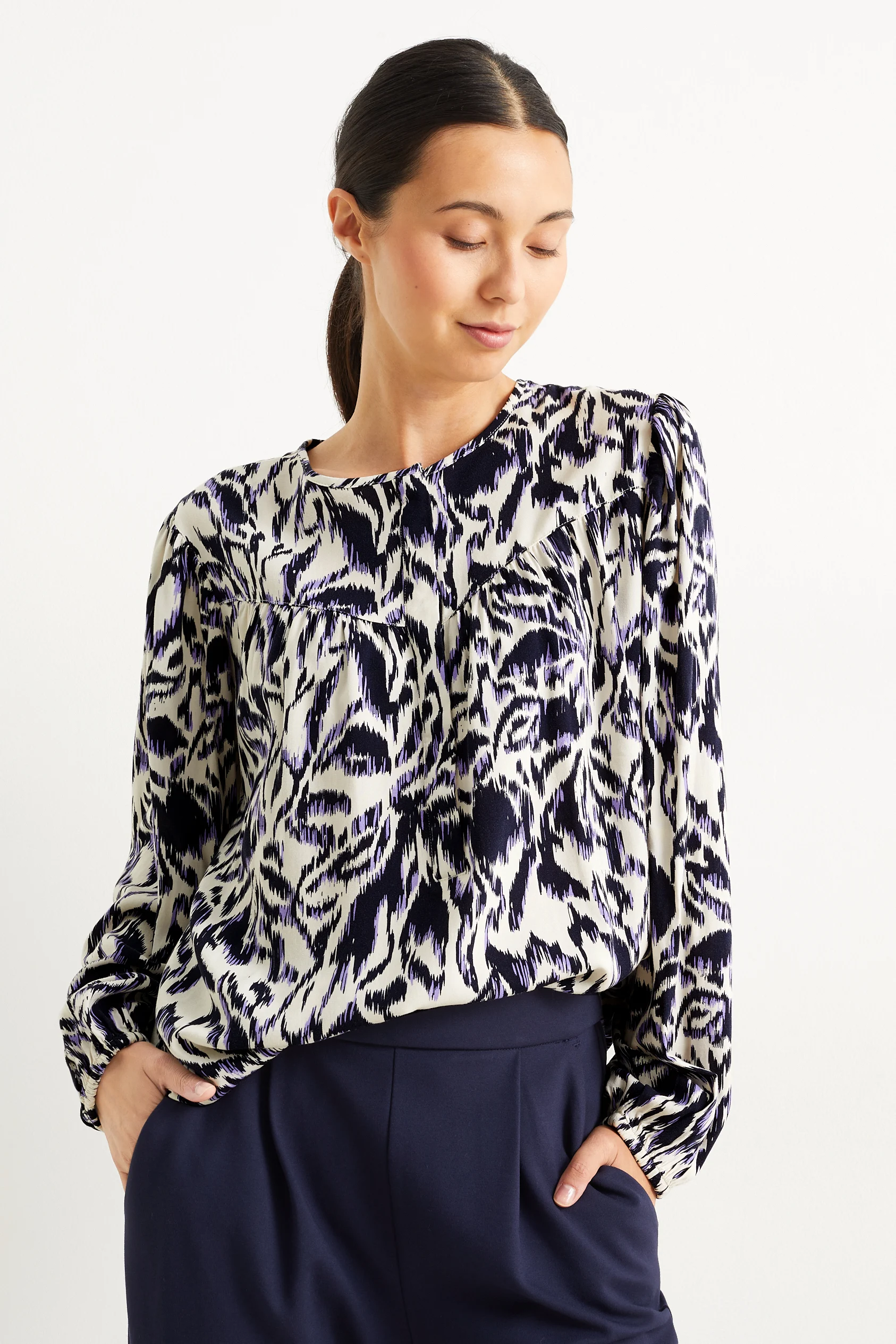 Blouse - patterned