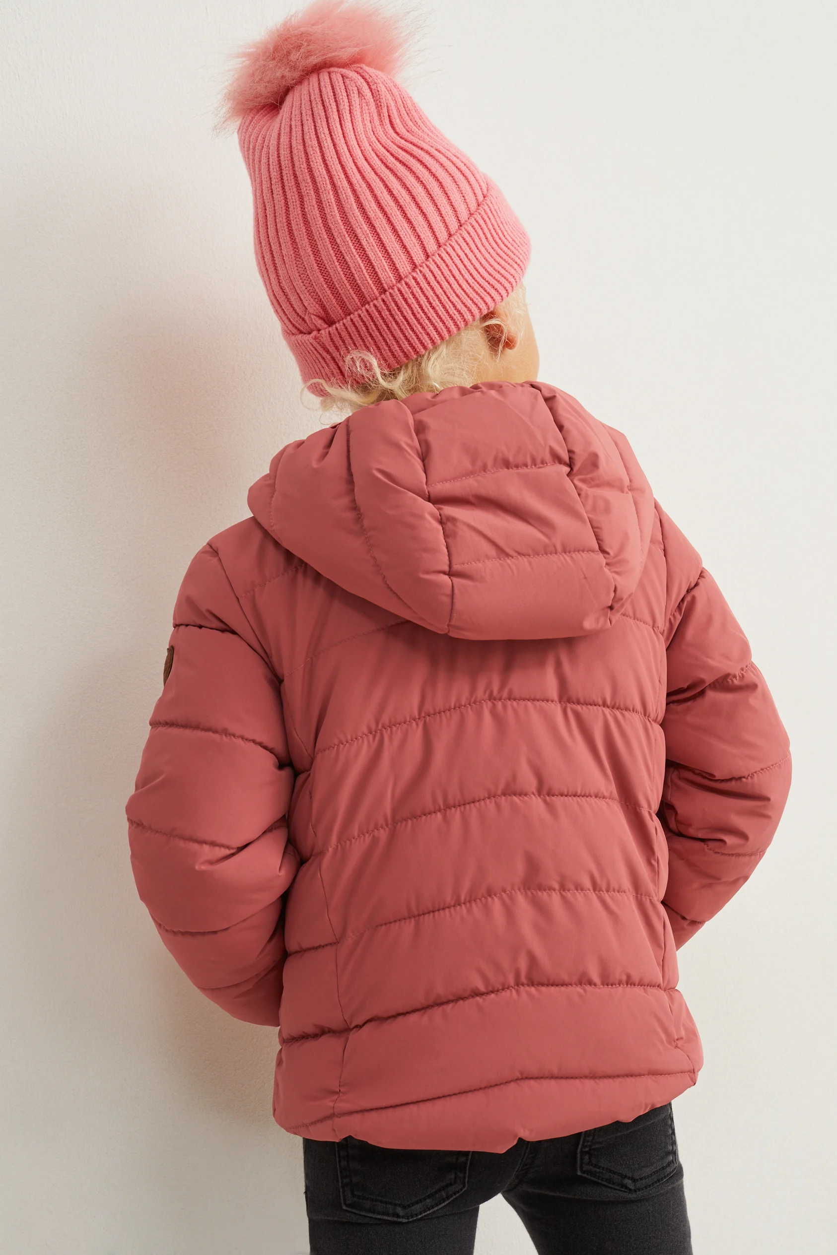 Quilted jacket with hood
