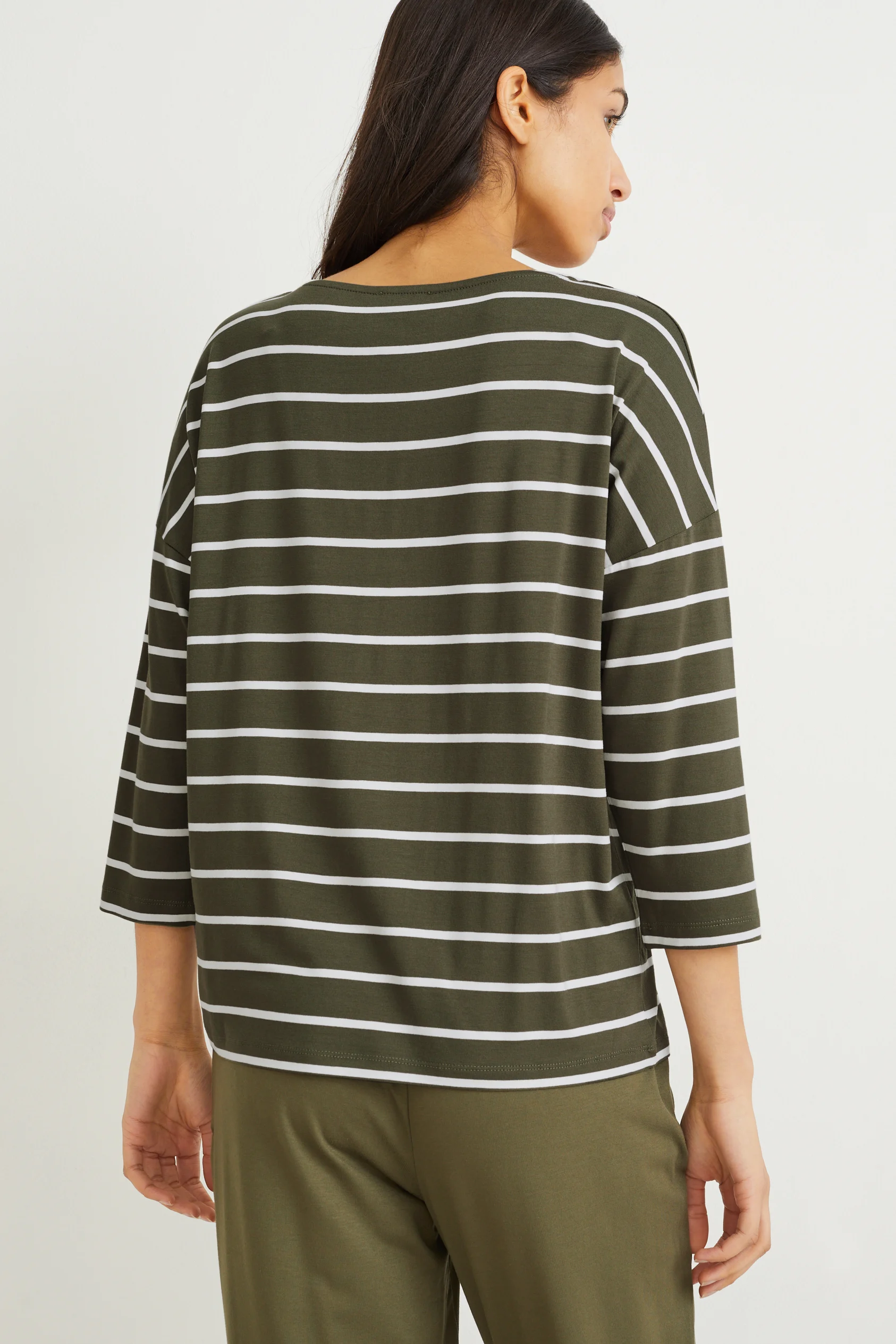 Long sleeve top - striped