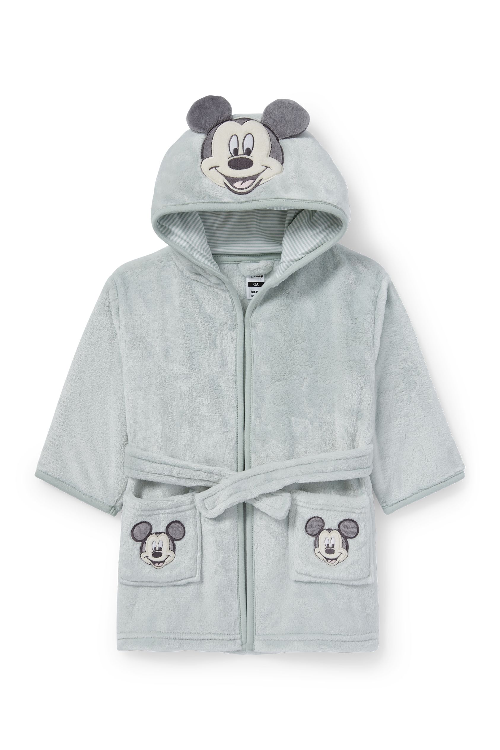 Mickey Mouse - baby bathrobe with hood