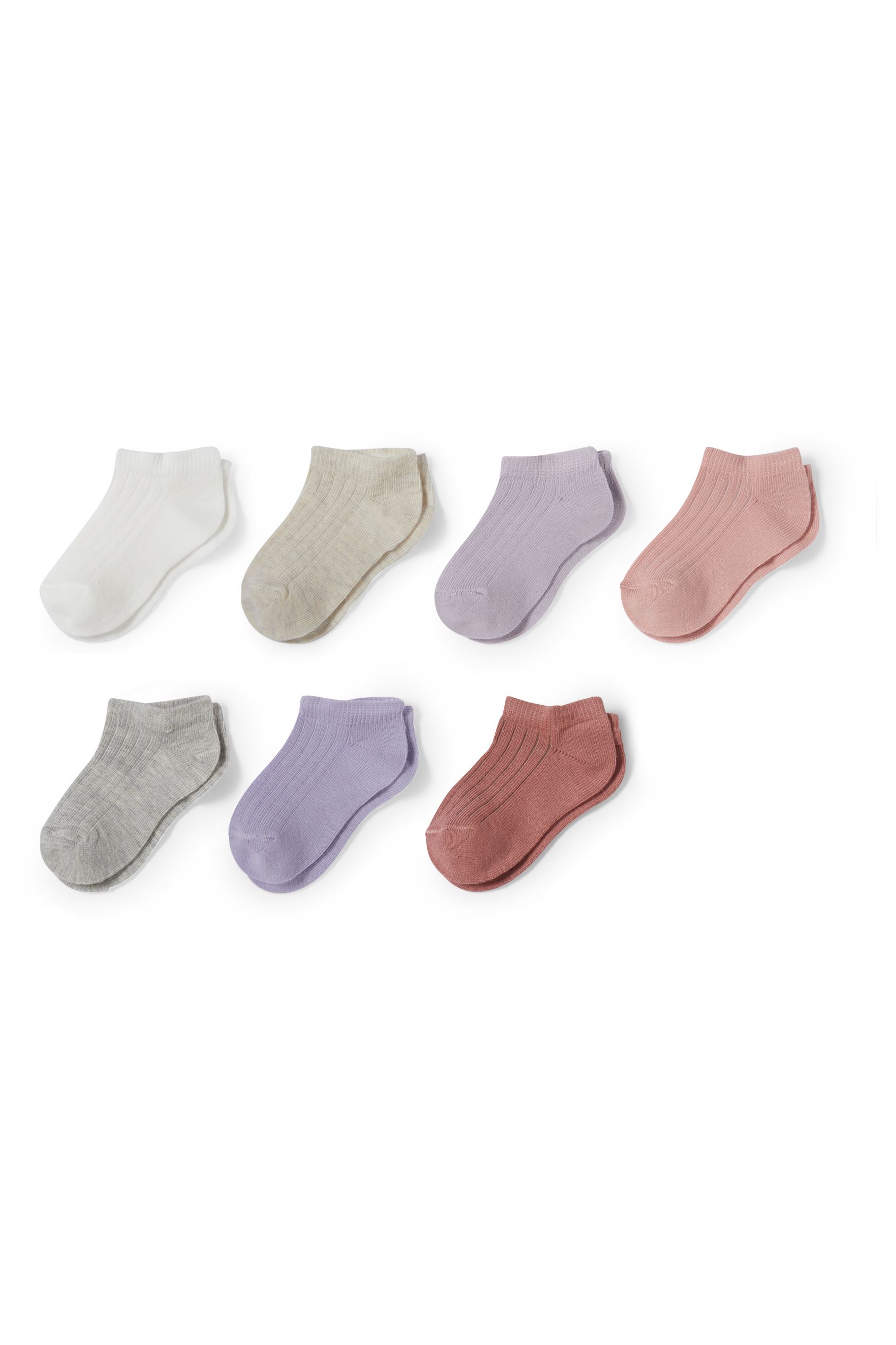 Multipack of 7 - baby trainer socks
