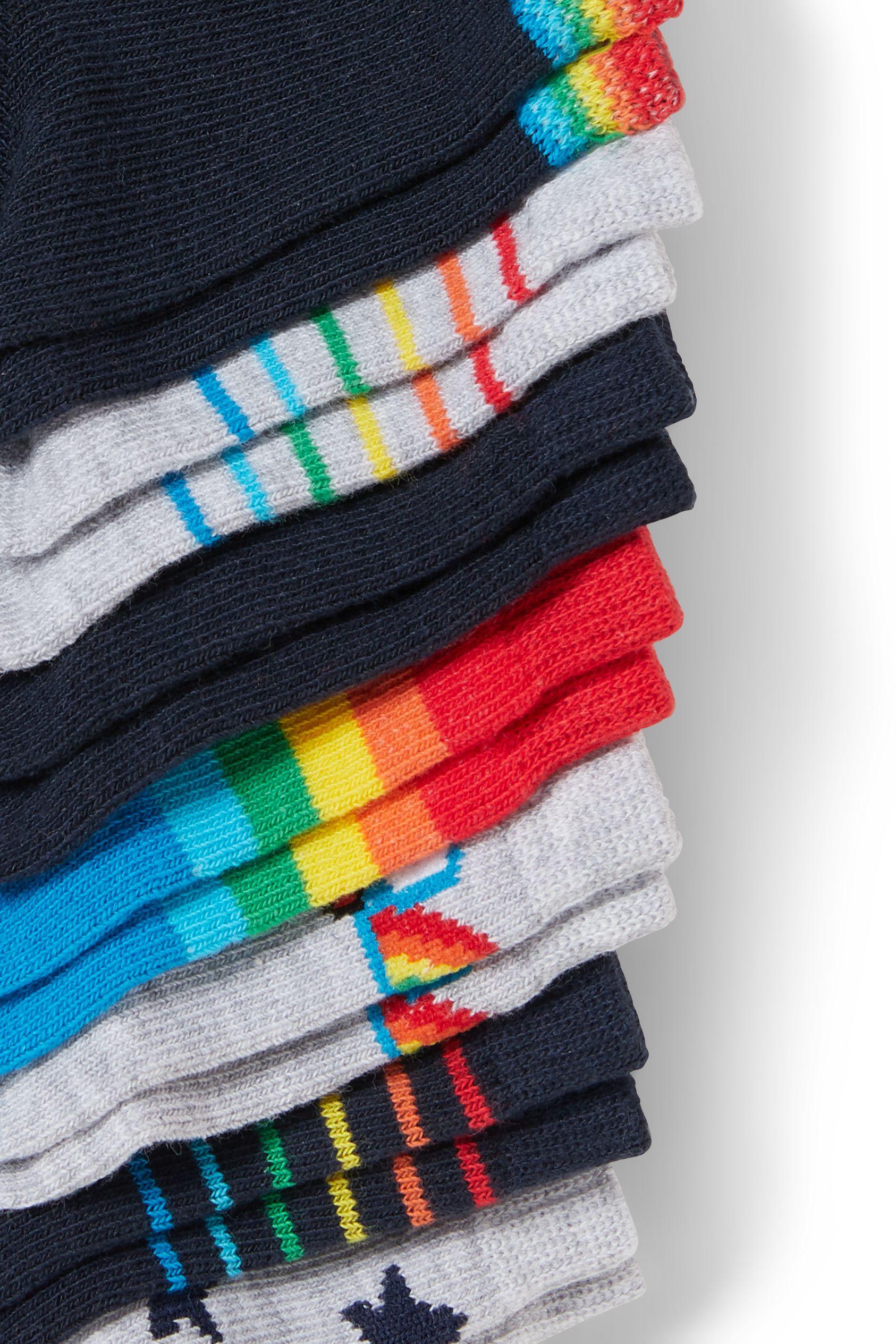 Multipack of 7 - rainbow - socks with motif