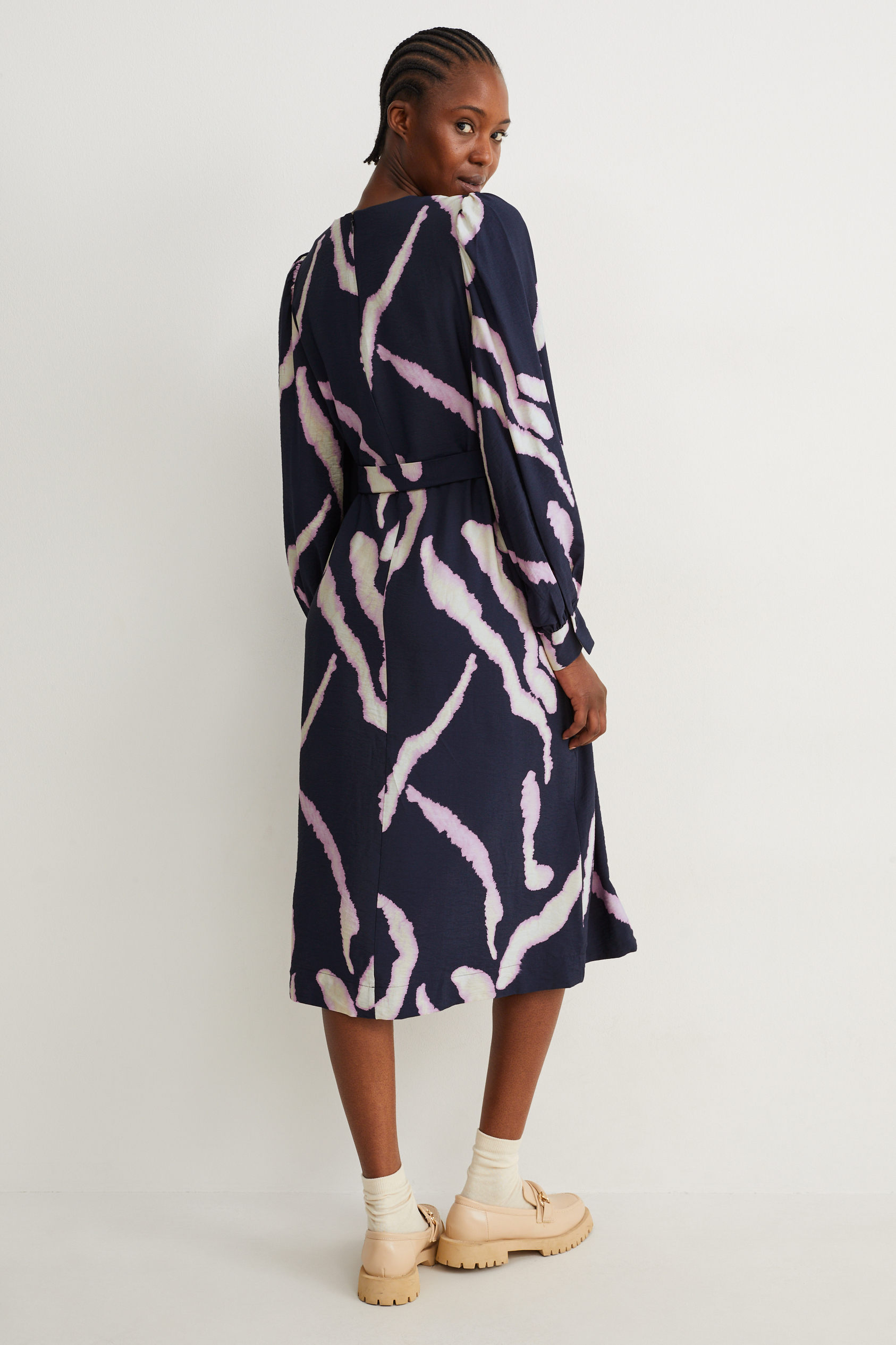 A-line dress - patterned