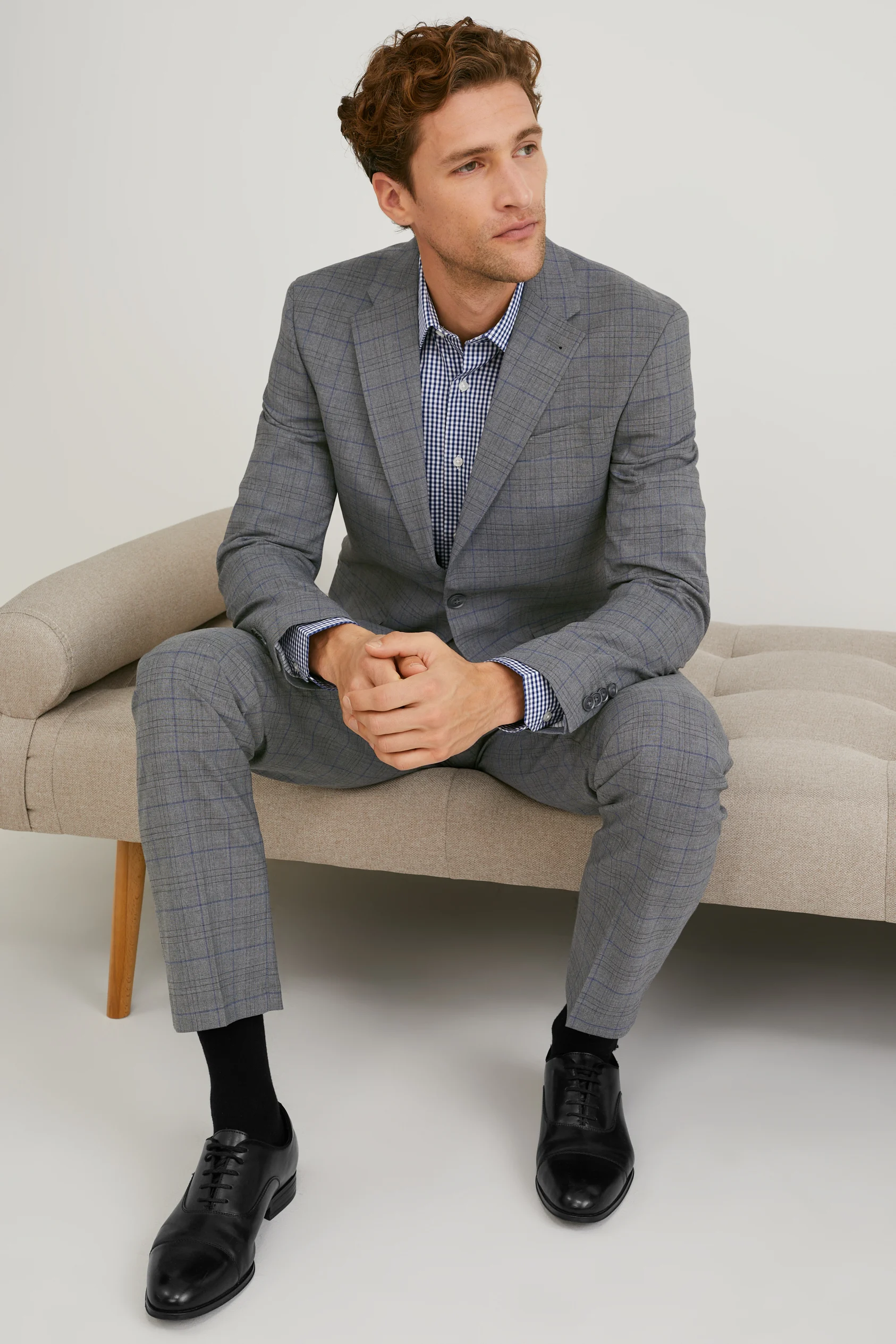 Mix-and-match tailored jacket - regular fit - LYCRA? - check