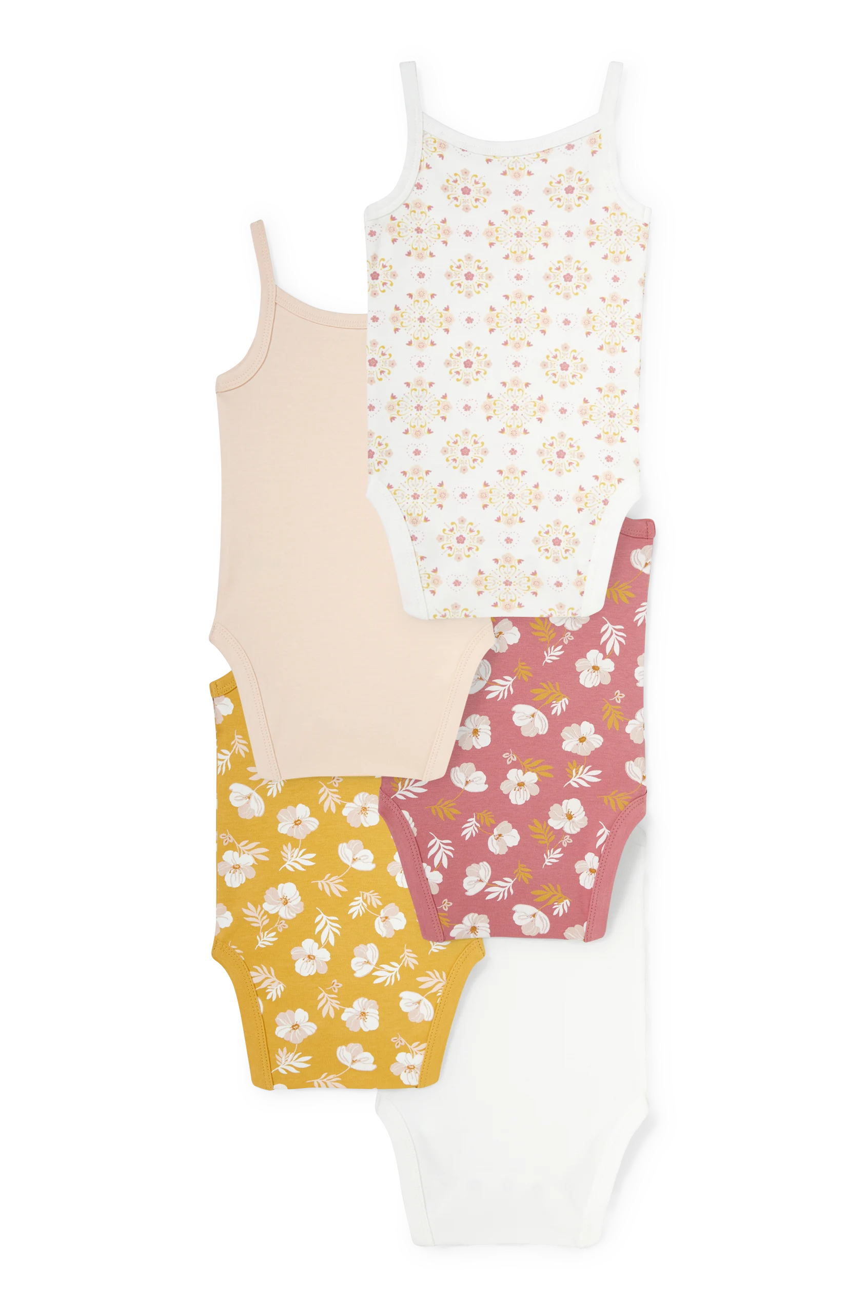 Multipack of 5 - baby bodysuit