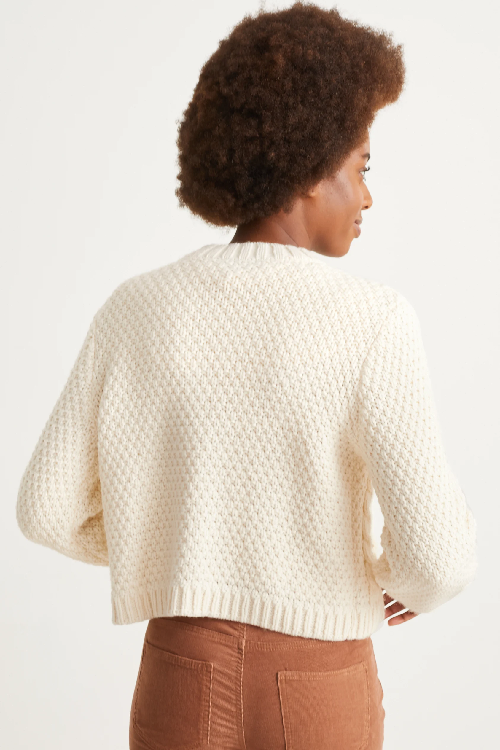 Cardigan - cable knit pattern