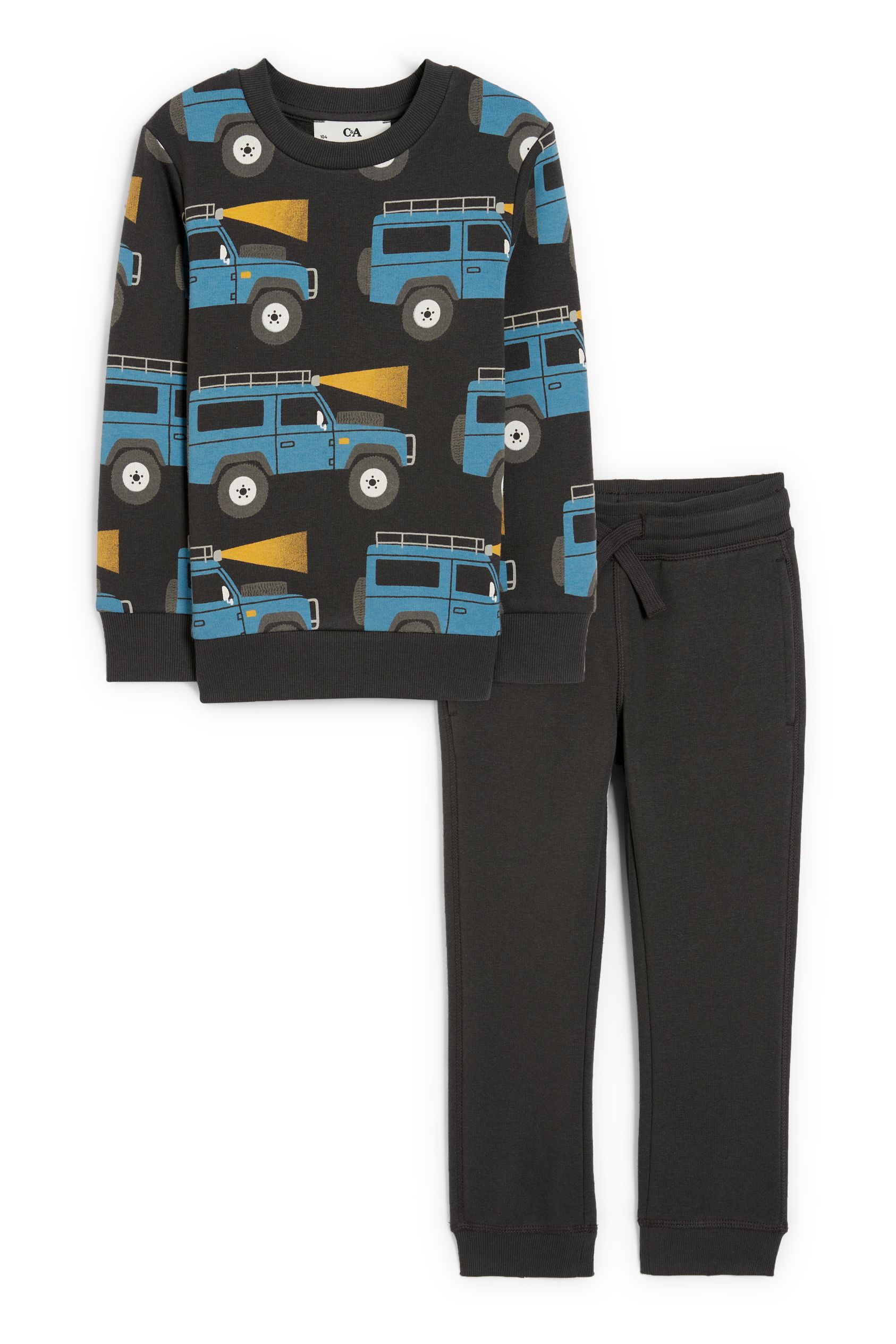Car - set - sweatshirt and joggers - 2 piece