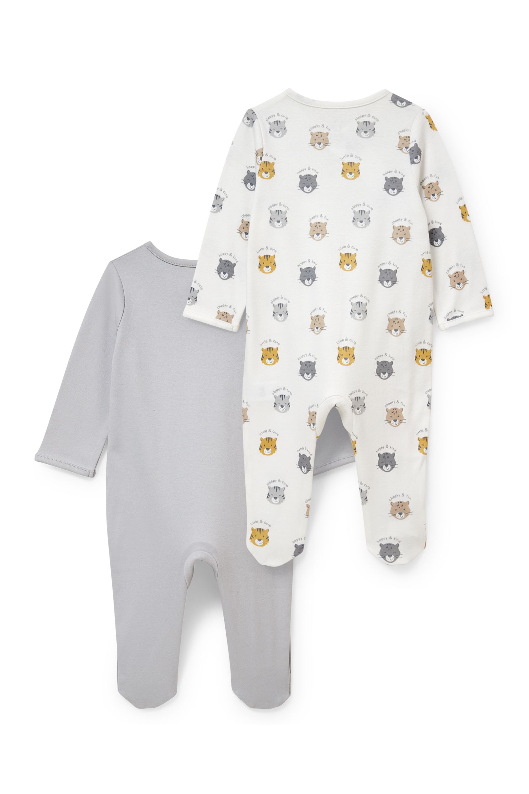 Multipack of 2 - baby sleepsuit
