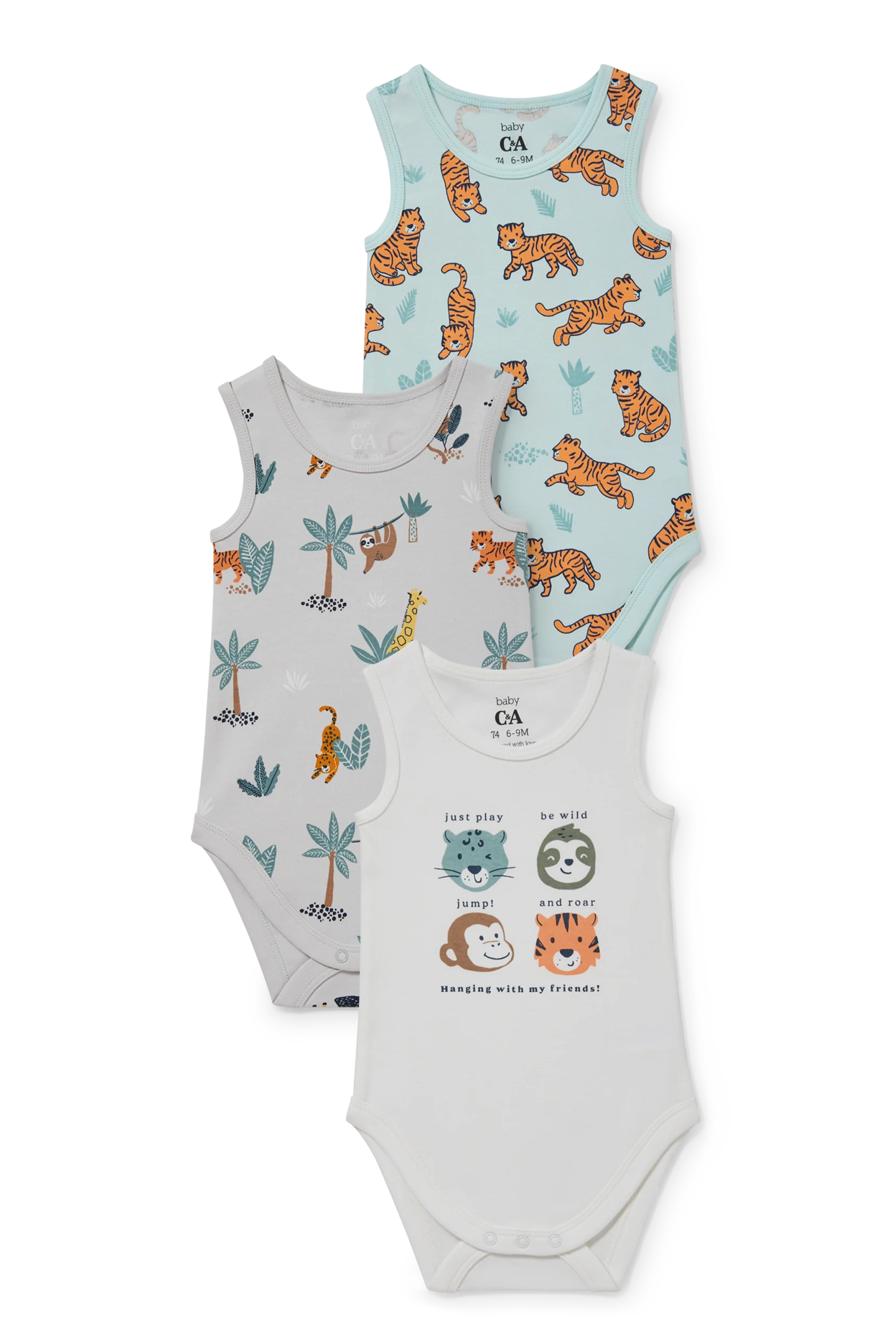 Multipack of 3 - baby bodysuit