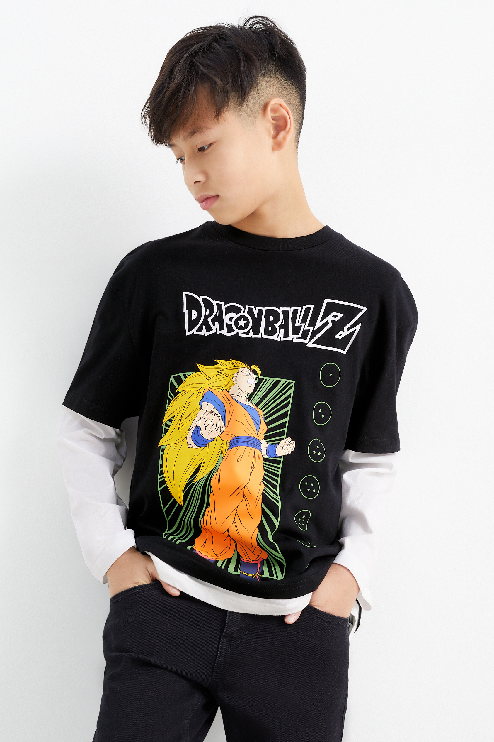 Dragon Ball Z - long sleeve top - 2-in-1 look
