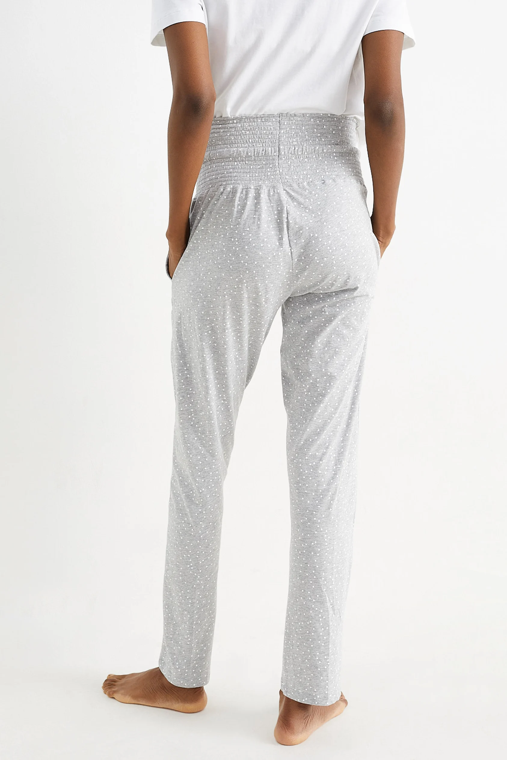 Maternity pyjama bottoms - polka dot