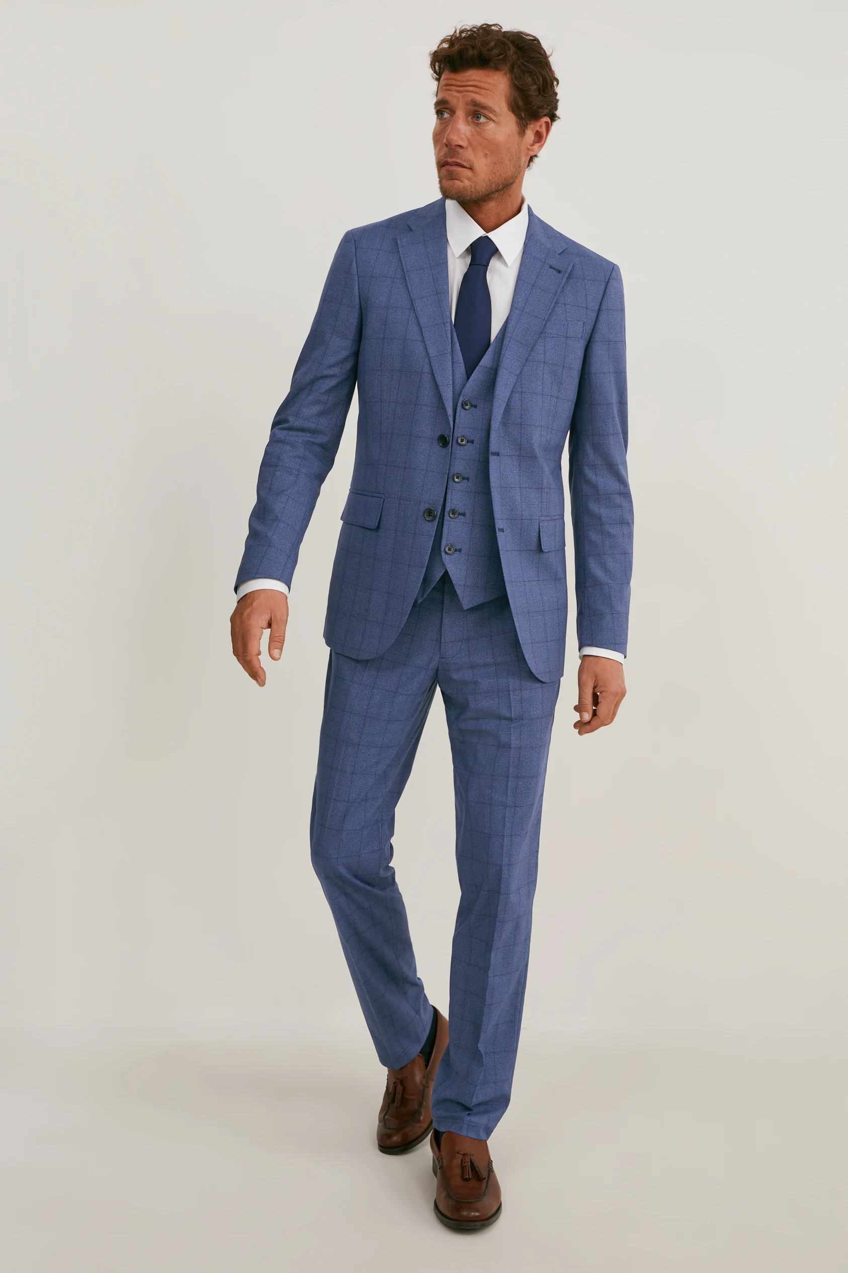 Mix-and-match suit trousers - regular fit - LYCRA? - check