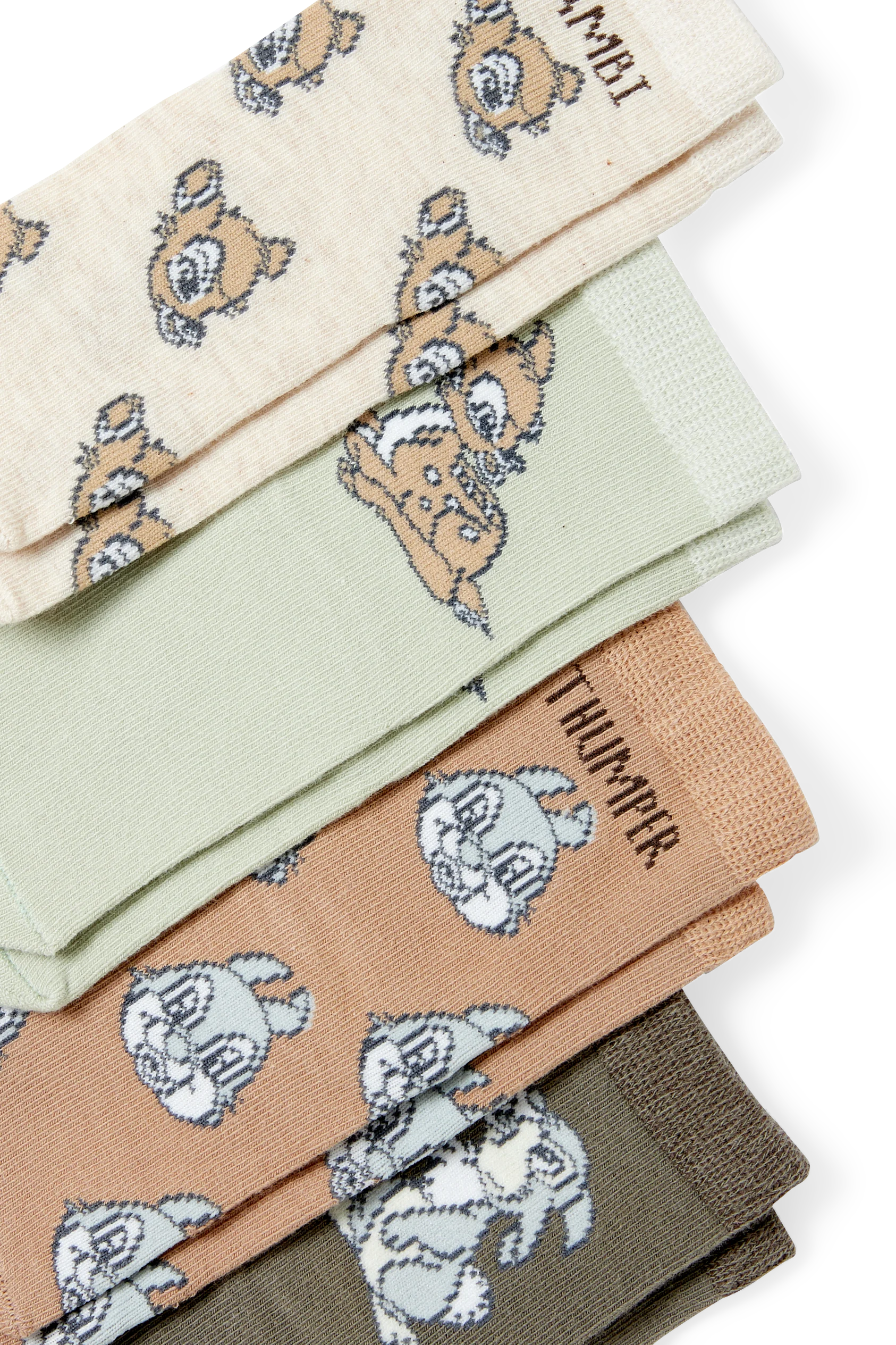 Multipack of 4 - Bambi - baby socks with motif