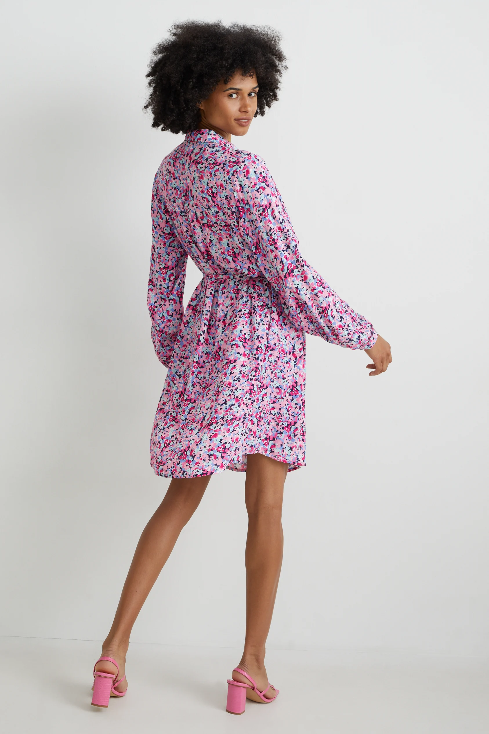 Shirt dress - floral