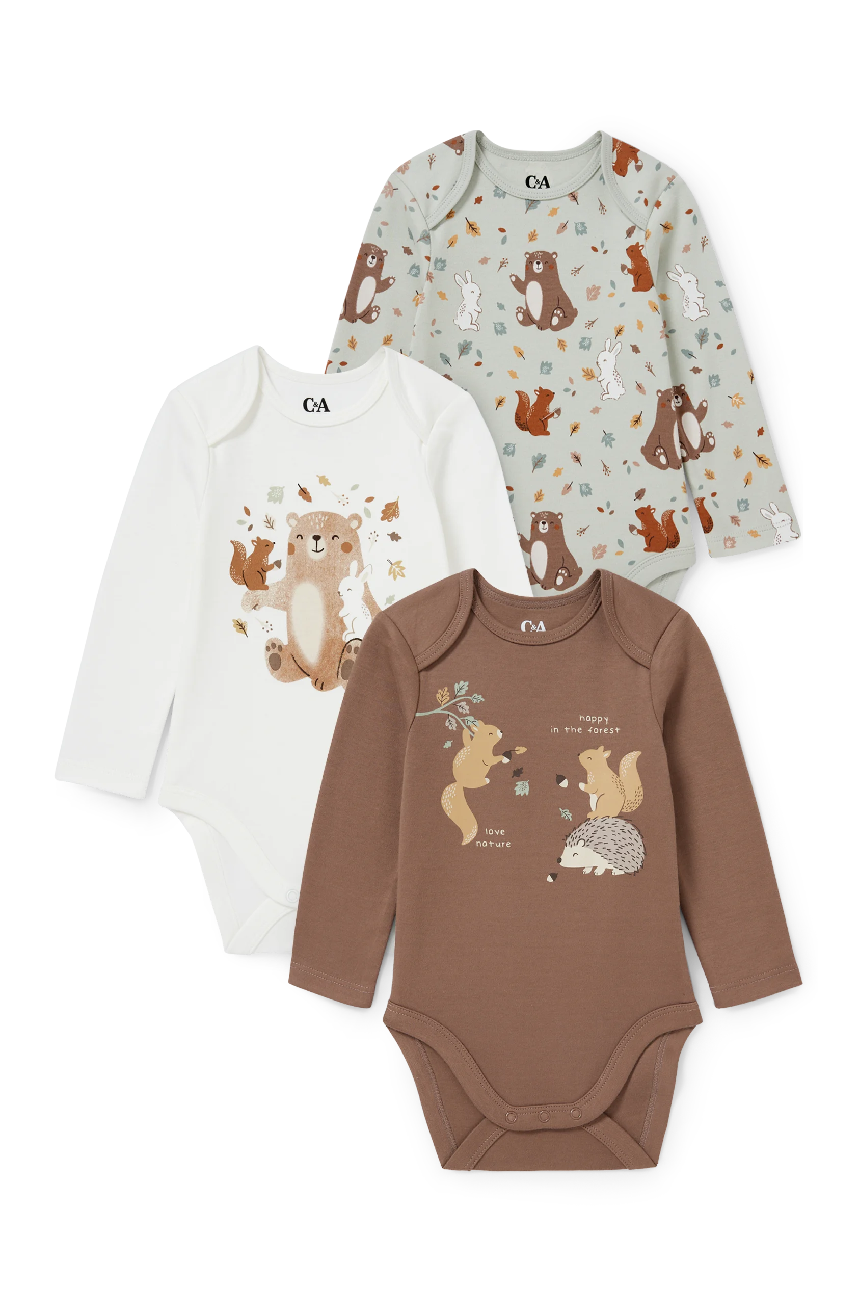 Multipack of 3 - baby bodysuit