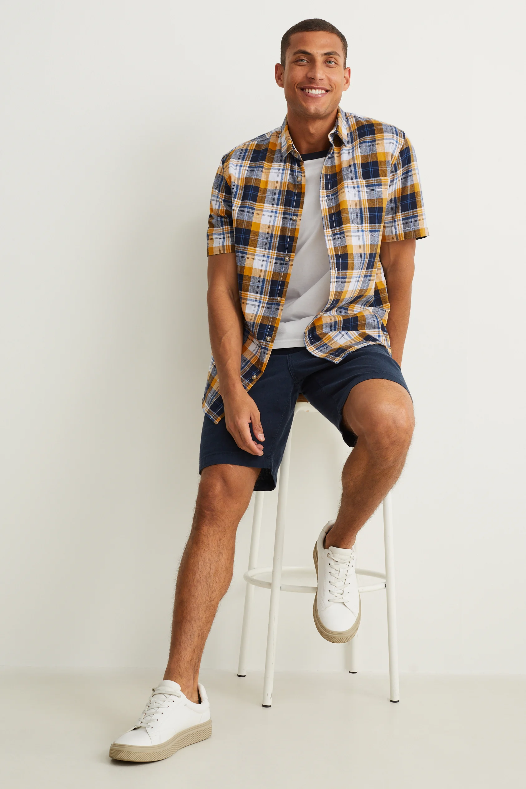 Shirt - regular fit - kent collar - check