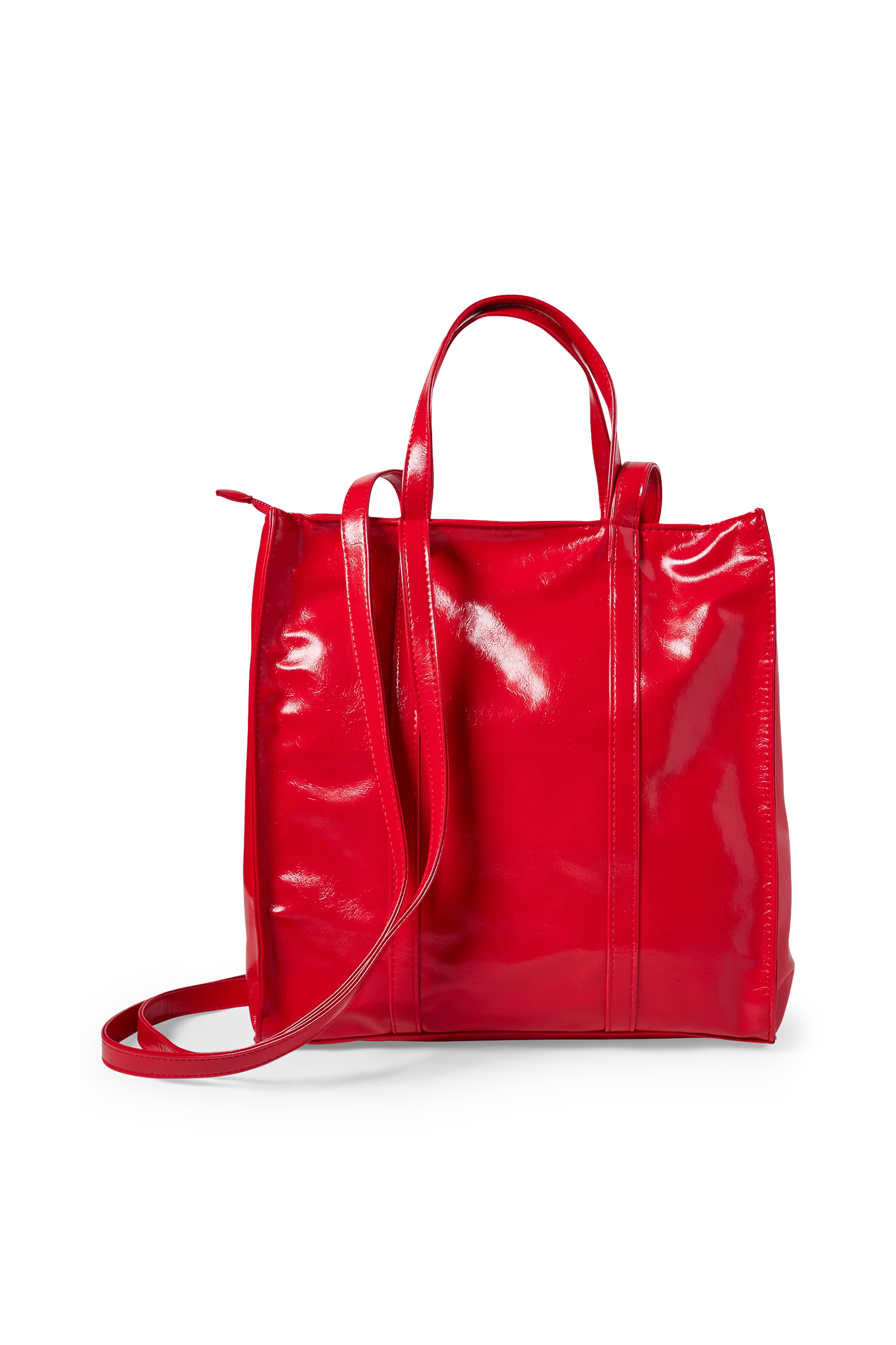 Patent shopper - faux leather
