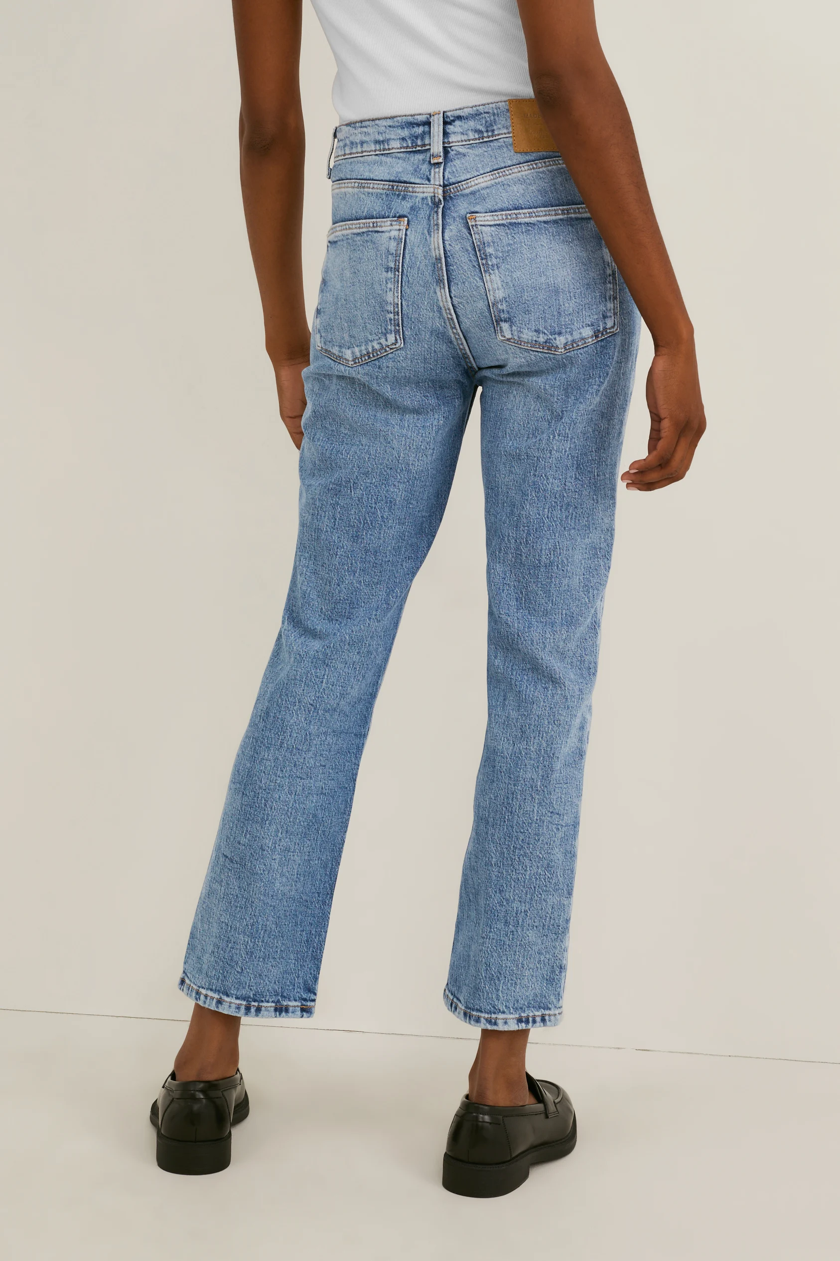 Straight jeans - high waist - LYCRA?