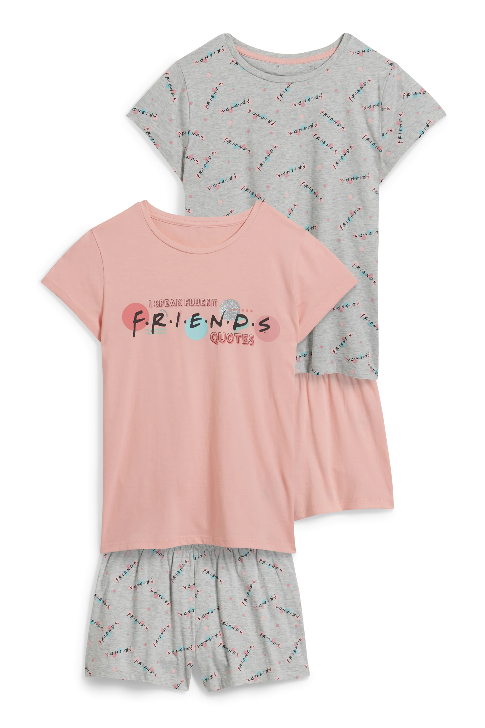 Multipack of 2 - Friends - short pyjamas - 4 piece